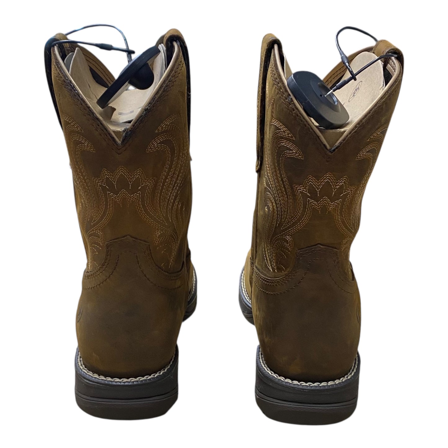 Boots Western By Ariat In Brown, Size:9