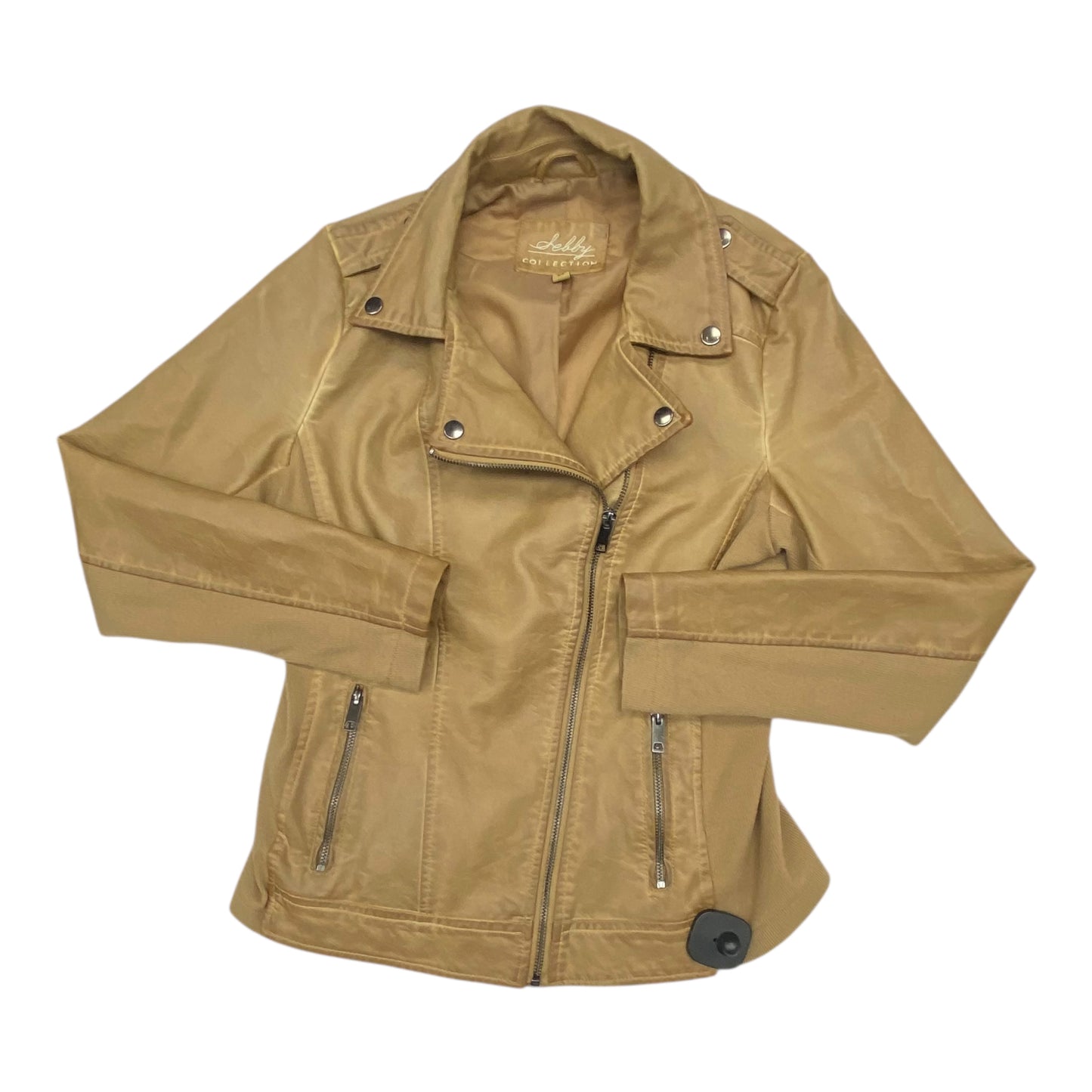 Jacket Moto Leather By Sebby In Brown, Size:Sp