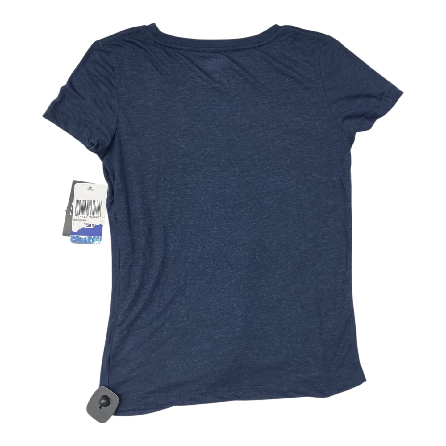 Athletic Top Ss By New Era In Navy, Size:S