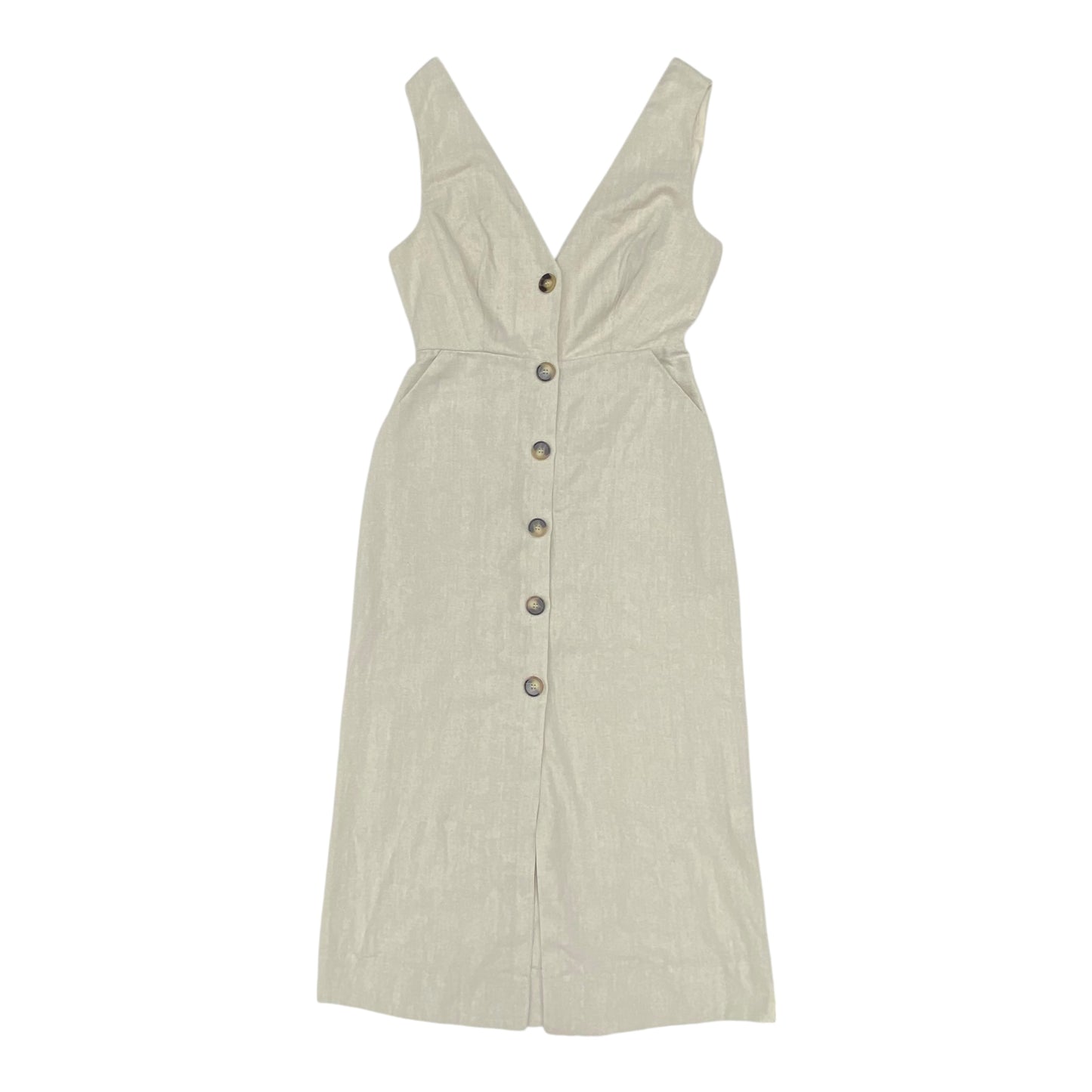 Dress Casual Midi By Aakaa In Beige, Size:M