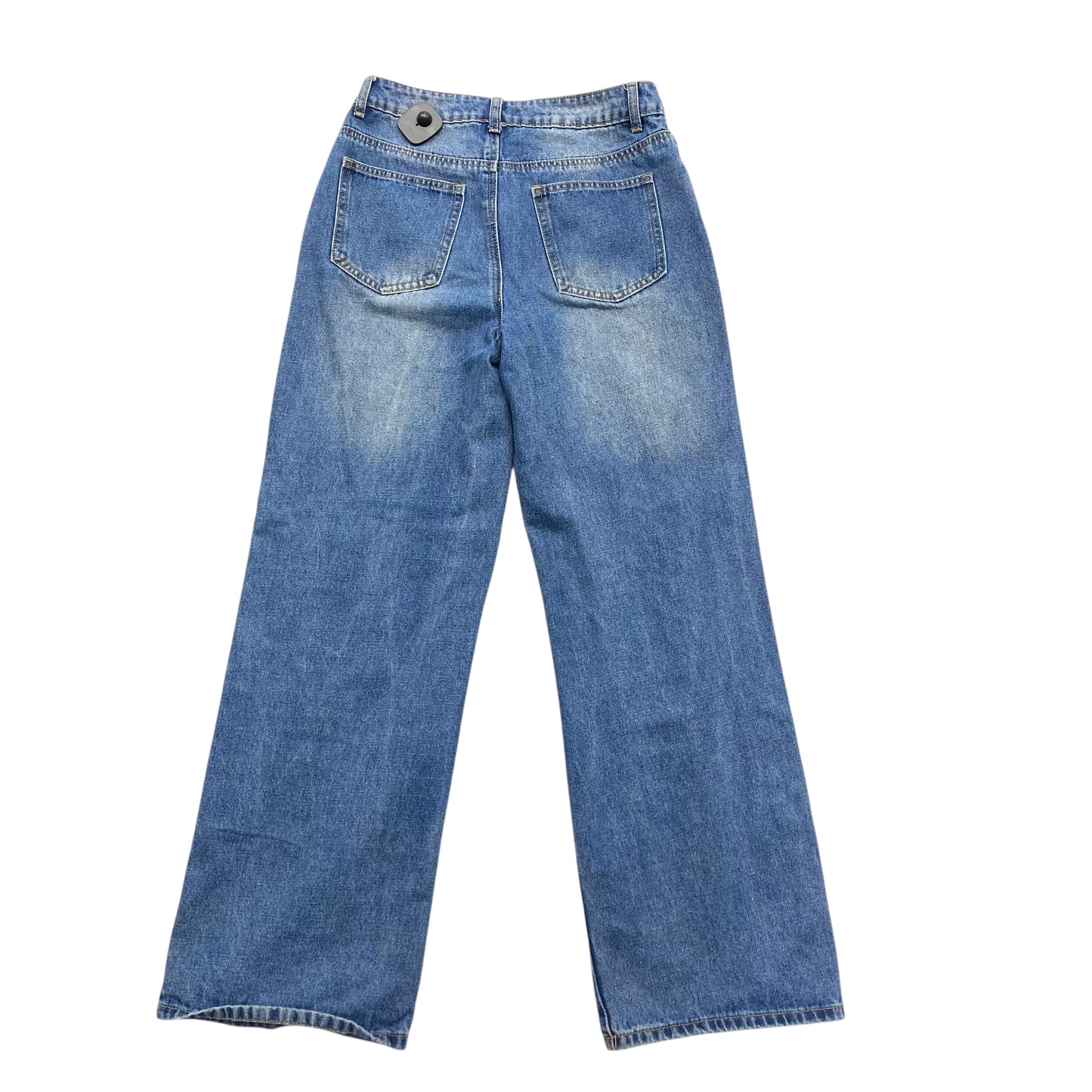Jeans Wide Leg By Edikted In Blue Denim, Size:S