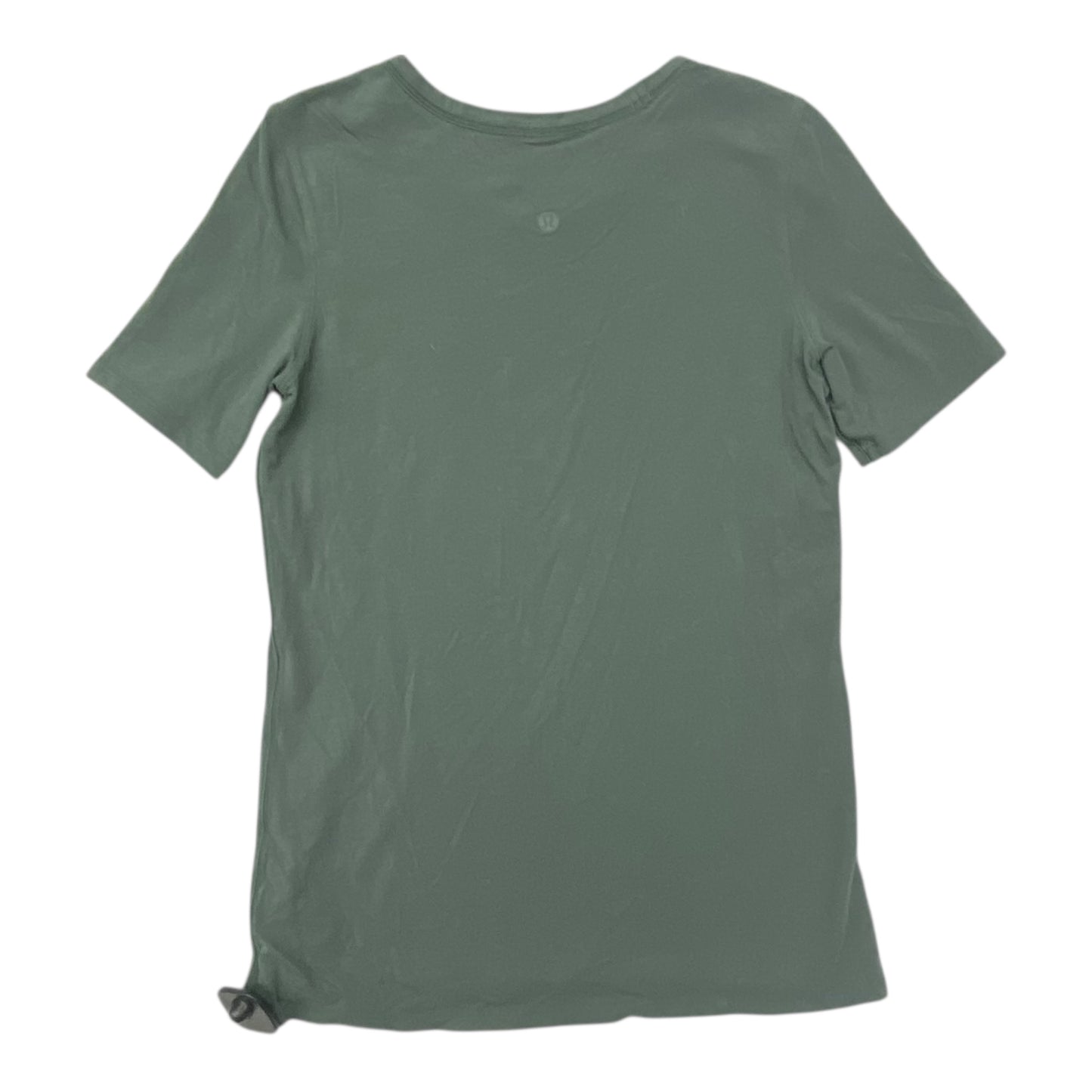 Athletic Top Ss By Lululemon In Green, Size:S