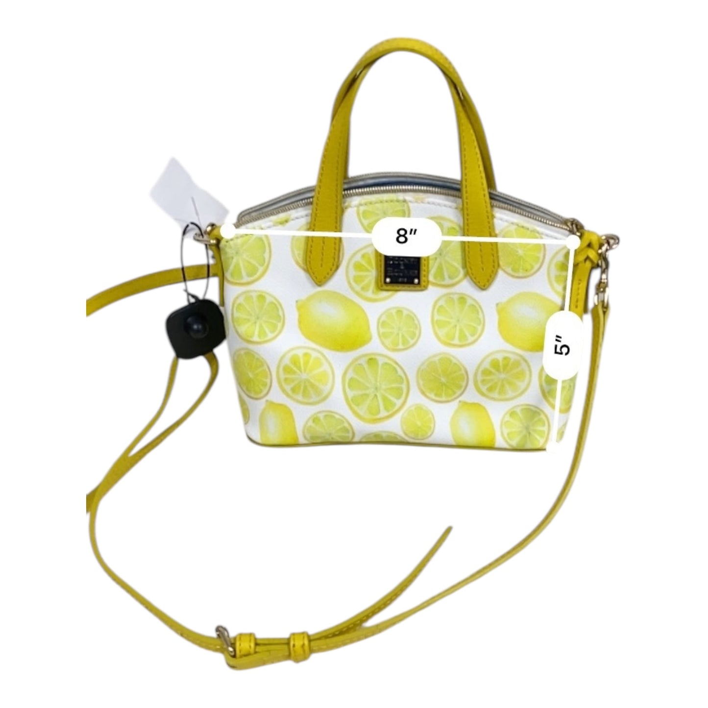 Handbag Designer By Dooney And Bourke In Yellow, Size:Small
