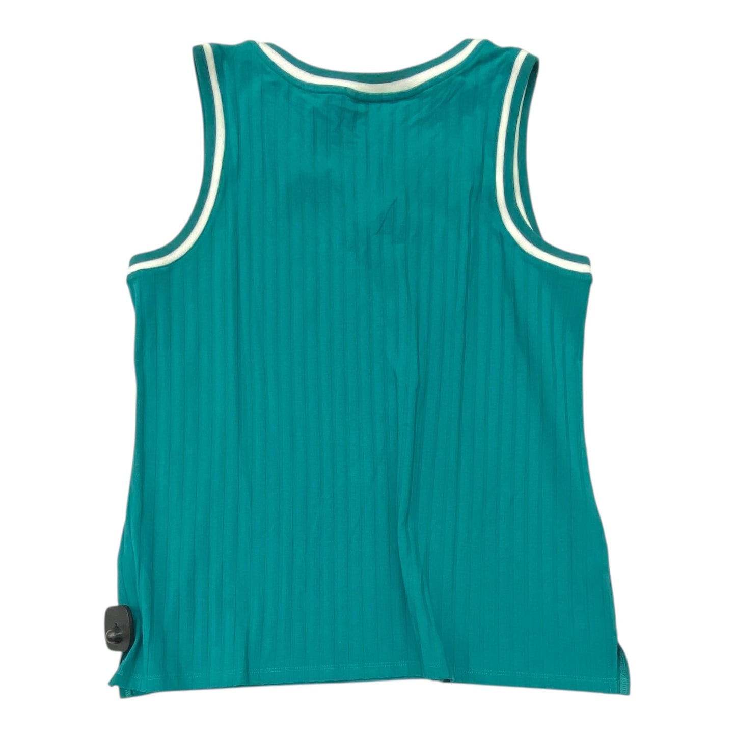 Top Sleeveless By Christopher And Banks In Green & White, Size:Xl