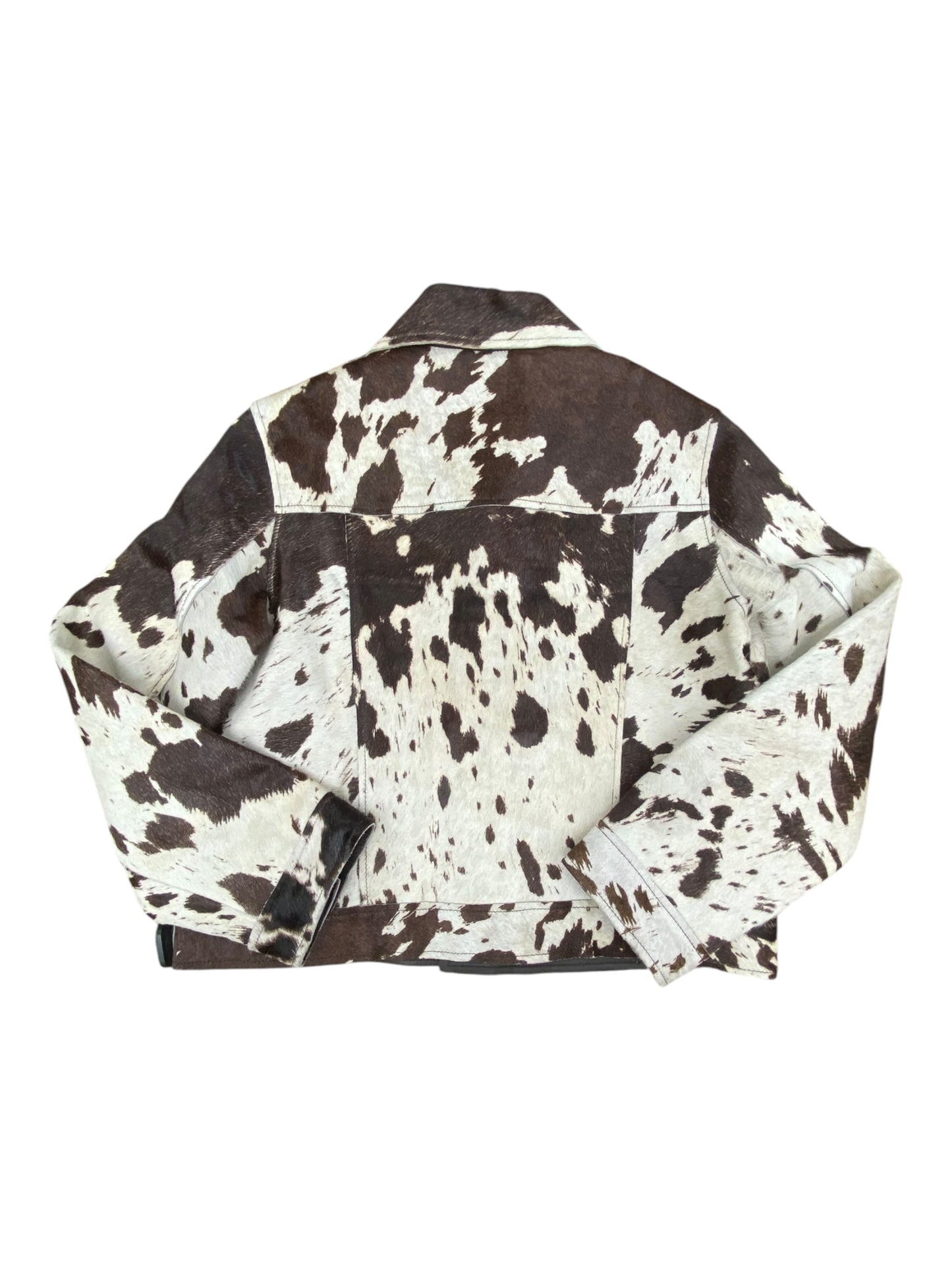 Jacket Leather By Mng In Animal Print, Size:S