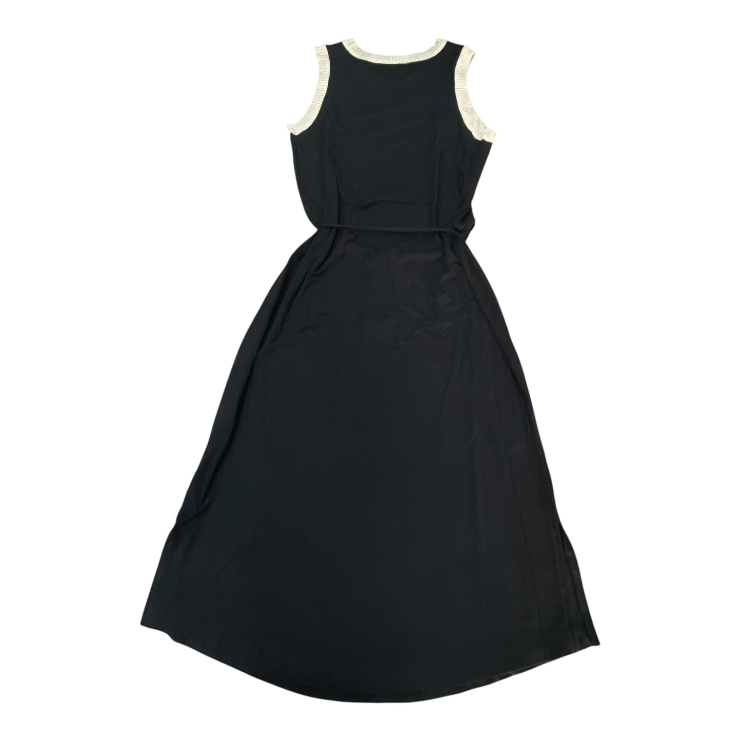 Dress Casual Midi By Simply Vera In Black & Tan, Size:S