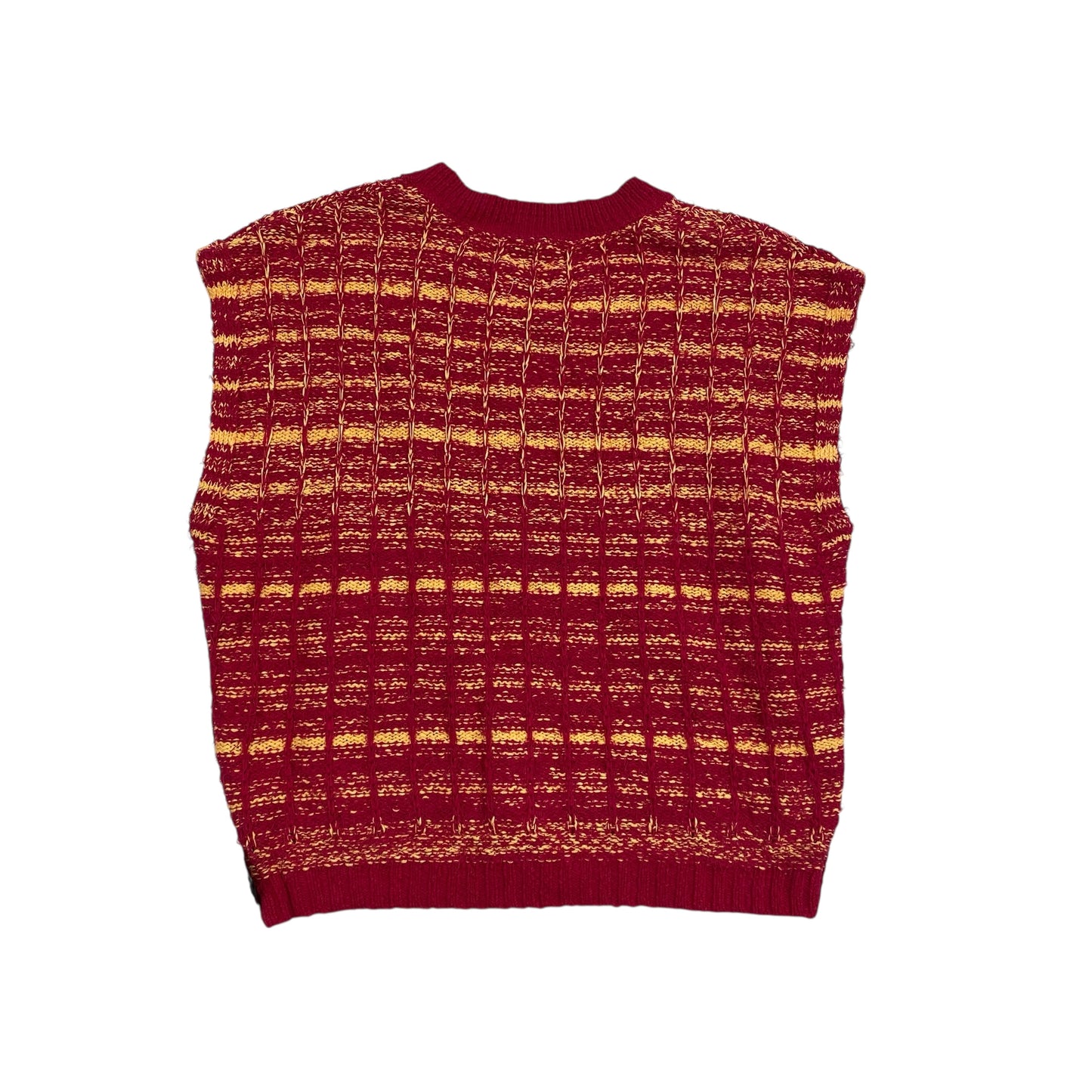 Sweater Ss By Maeve In Pink & Yellow, Size:M