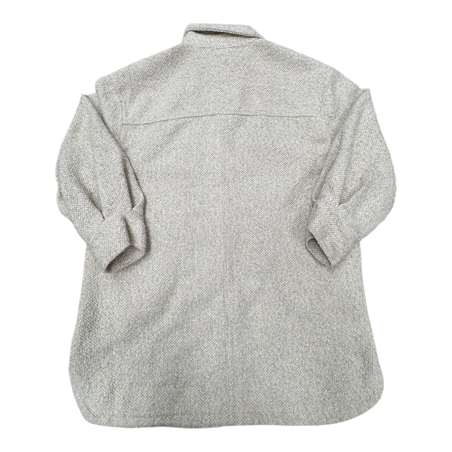 Jacket Shirt By H&M In Beige, Size:M