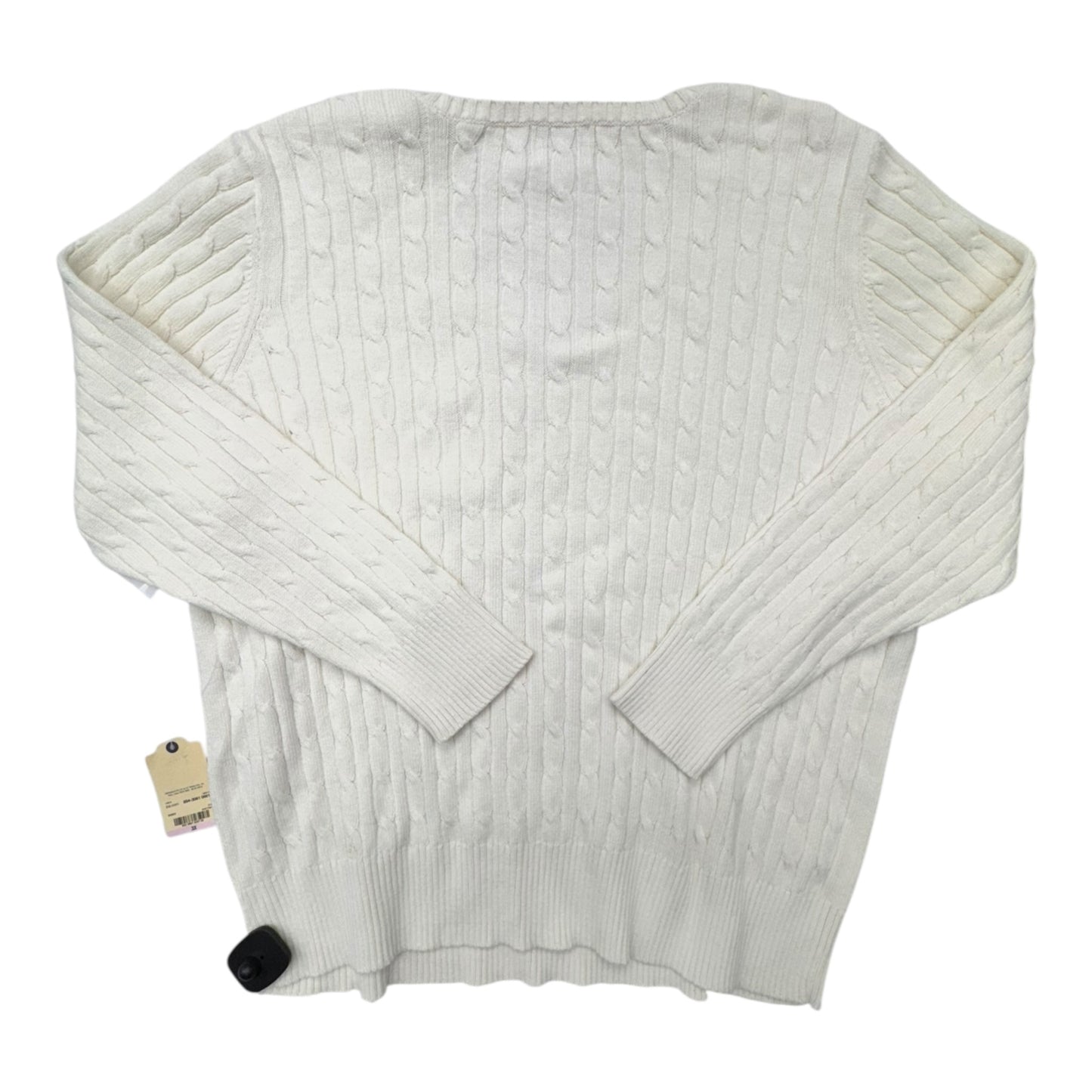 Sweater By St Johns Bay In White, Size:3X