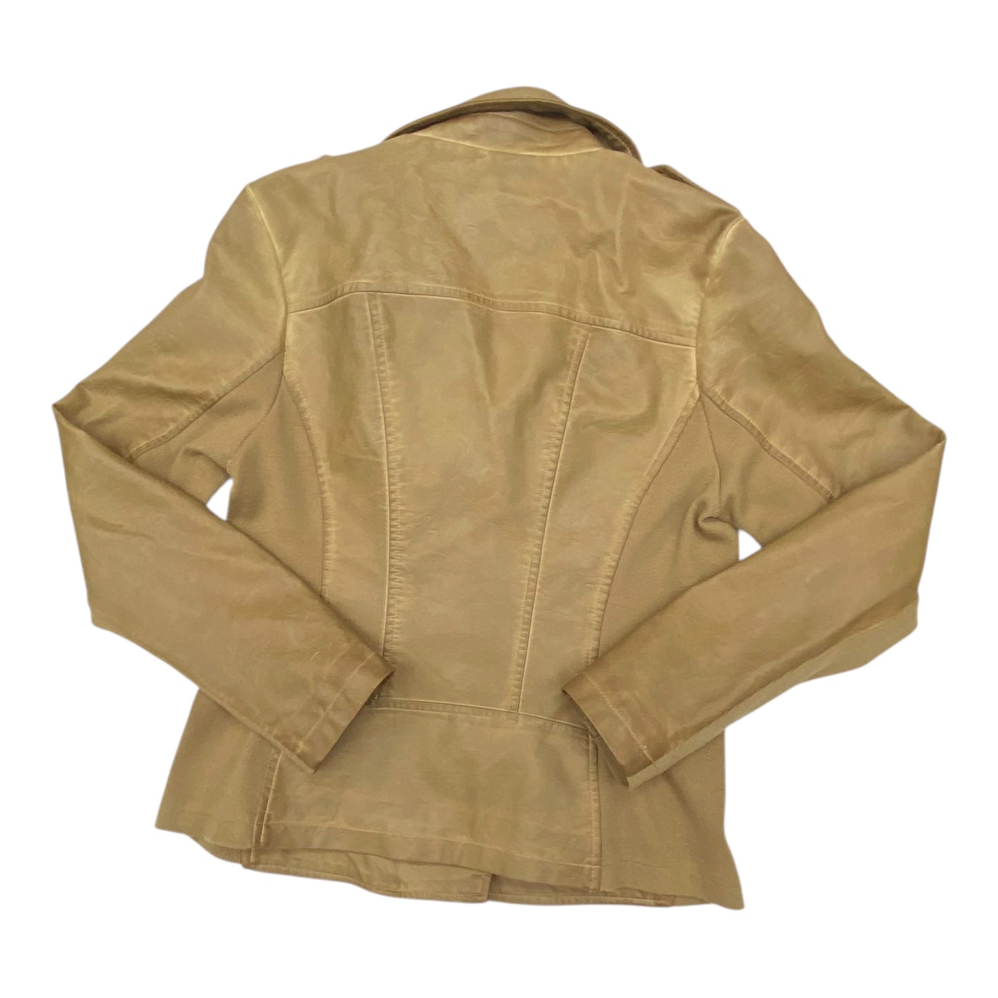 Jacket Moto Leather By Sebby In Brown, Size:Sp