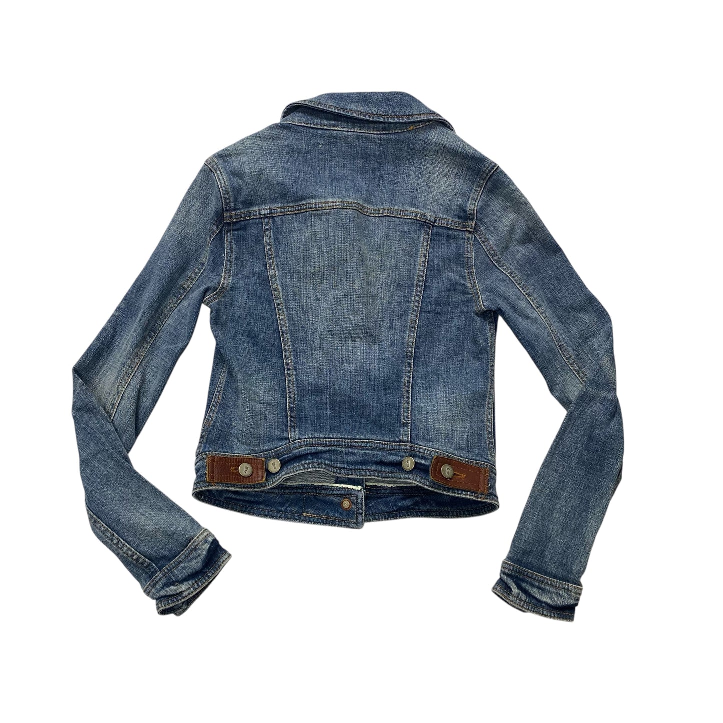 Jacket Denim By Pilcro In Blue Denim, Size:Xs