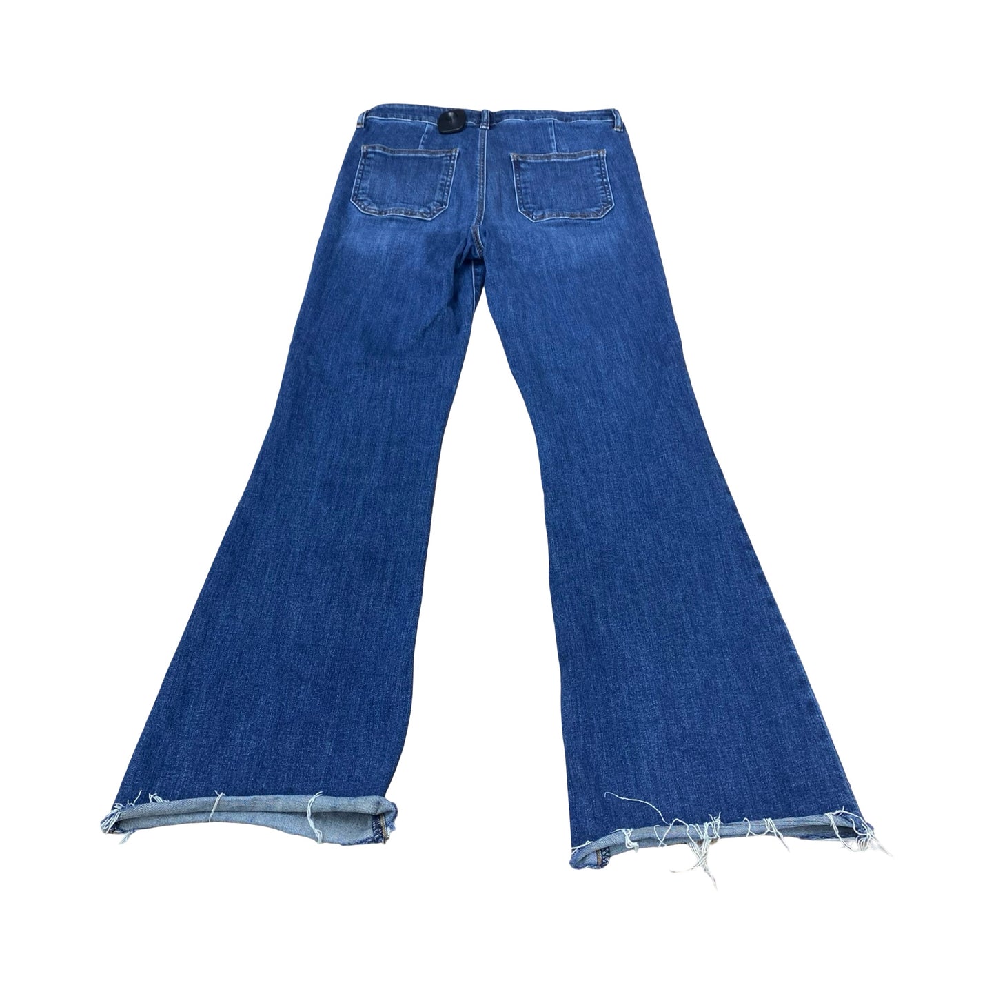Jeans Flared By Kut In Blue Denim, Size:8