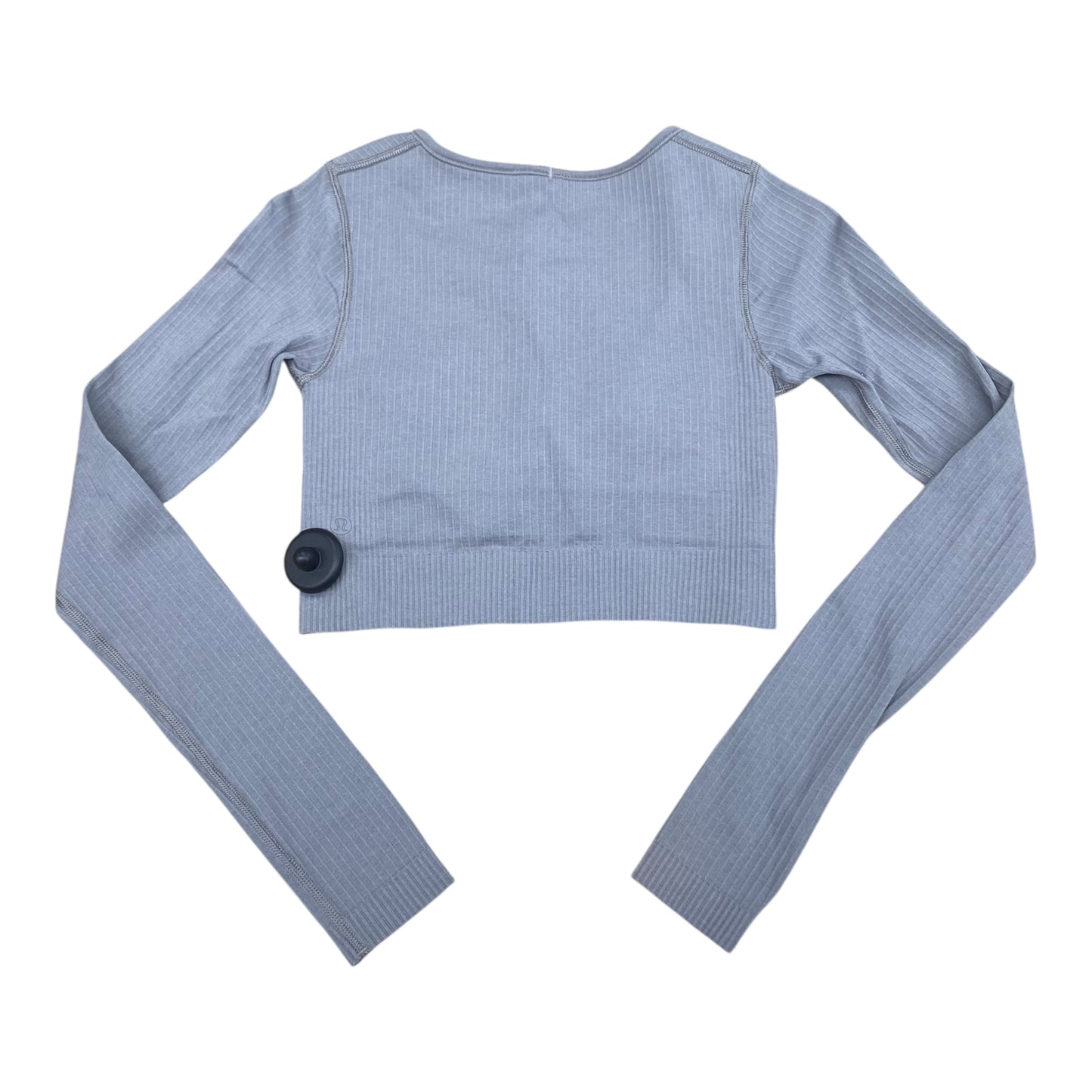 Athletic Top Ls Crewneck By Lululemon In Grey, Size:4