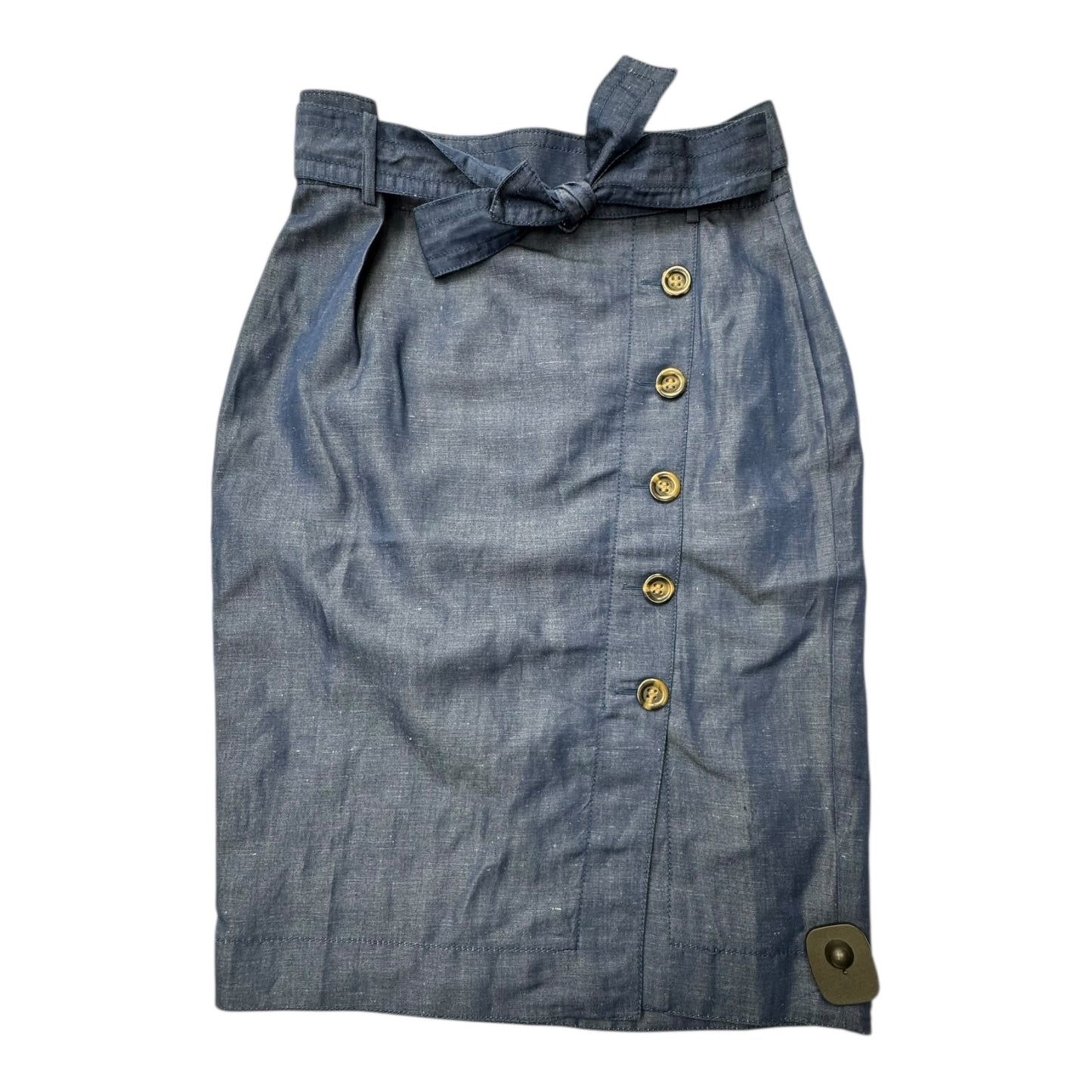 Skirt Midi By Ann Taylor In Navy, Size:4P