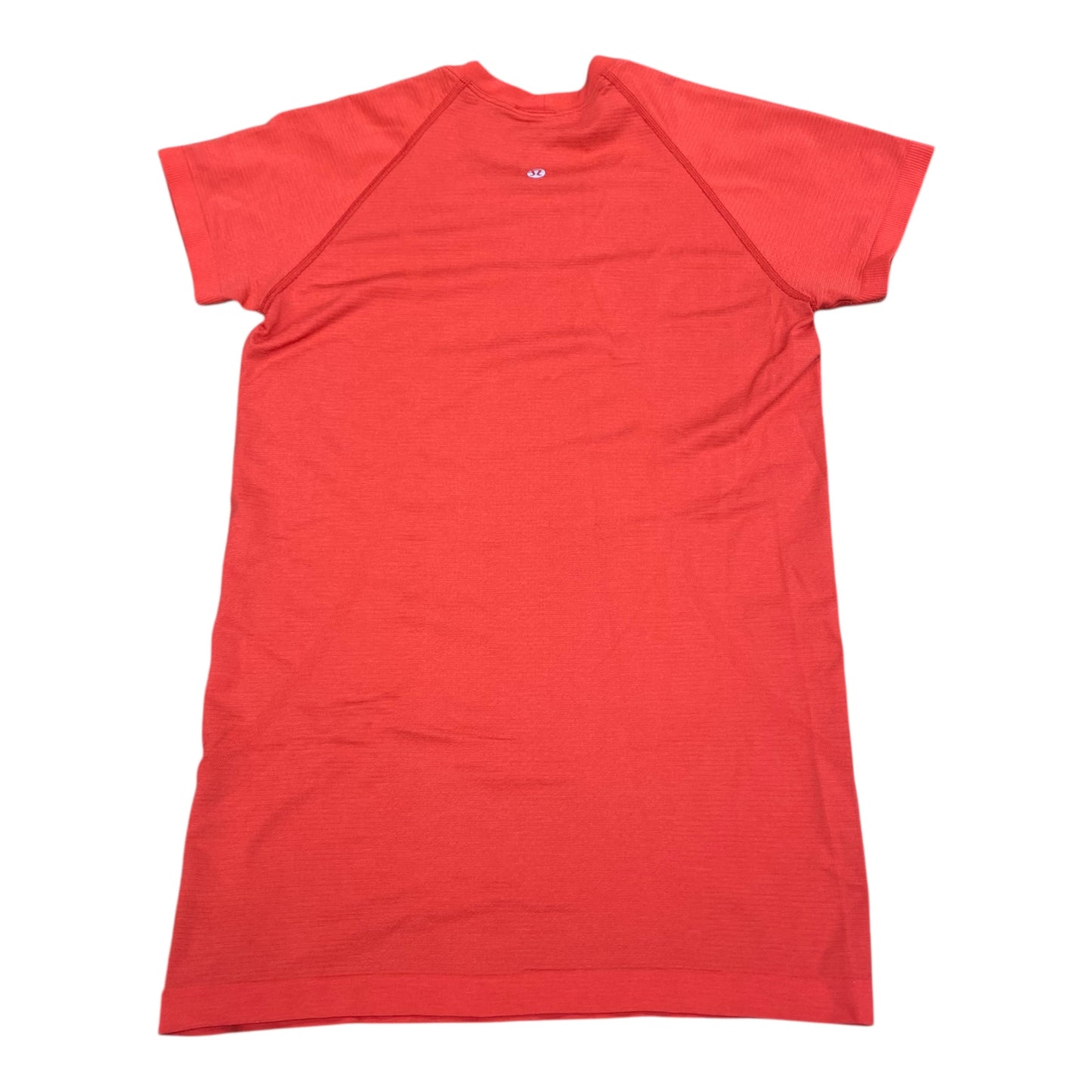 Athletic Top Ss By Lululemon In Orange, Size:6