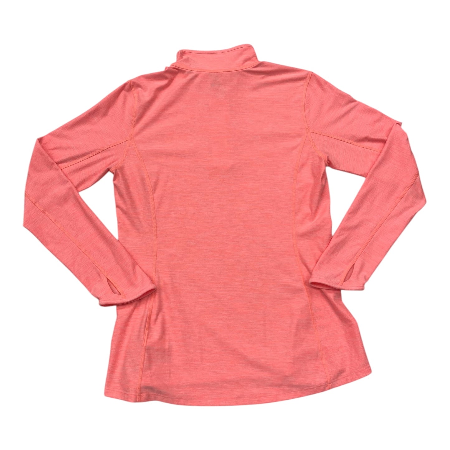 Athletic Top Ls Collar By The North Face In Coral, Size:L