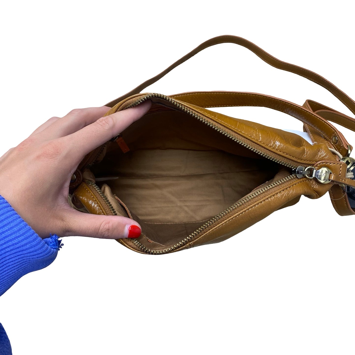 Handbag Leather By Hobo Intl In Brown, Size:Medium