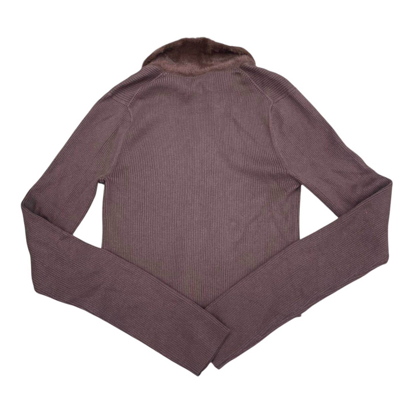 Sweater Cardigan By American Eagle In Brown, Size:L