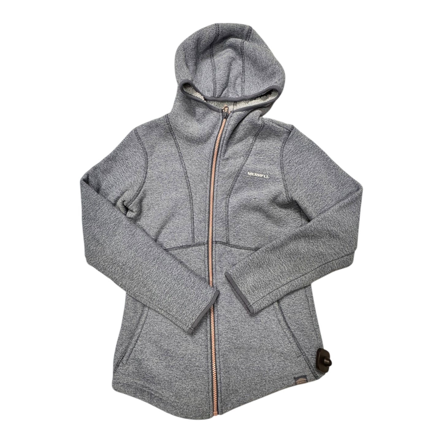 Jacket Fleece Hoodie By Merrell In Blue, Size:S