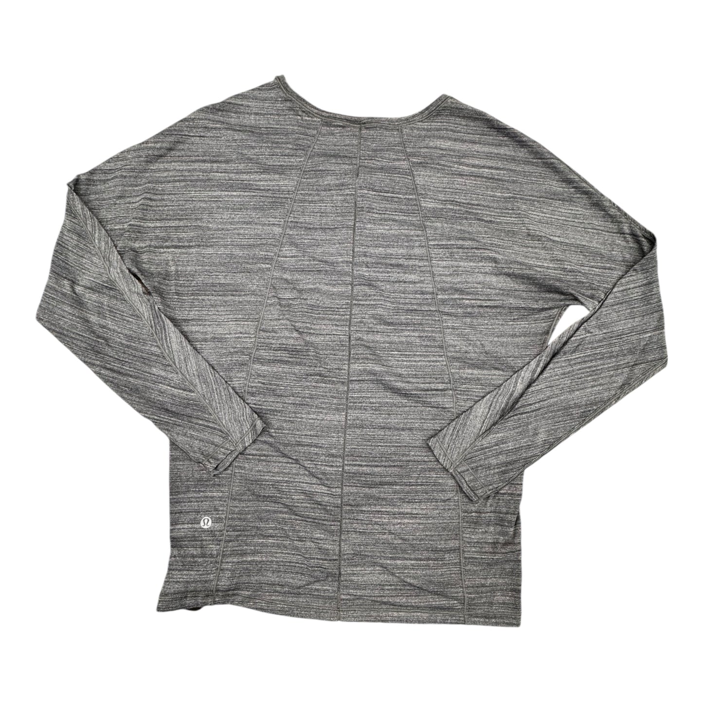 Athletic Top Ls Crewneck By Lululemon In Grey, Size:6