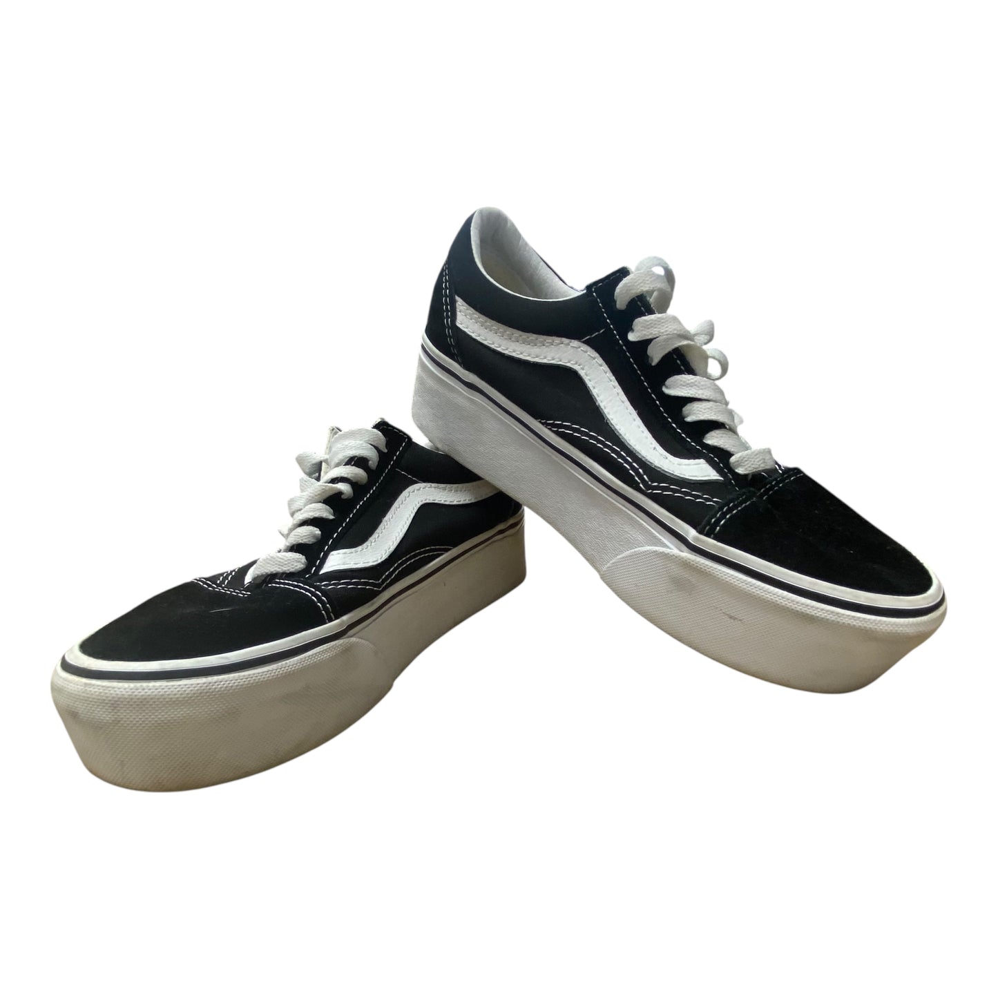 Shoes Sneakers By Vans In Black & White, Size:6