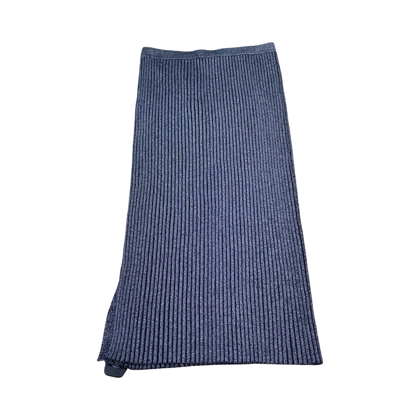 Skirt Designer By Tory Burch In Black & Silver, Size:Xl