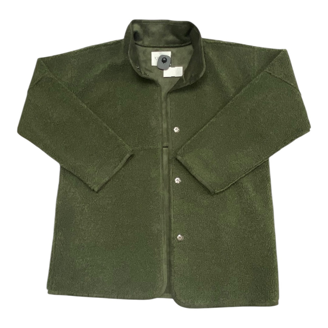 Jacket Faux Fur & Sherpa By Velvet In Green, Size:L