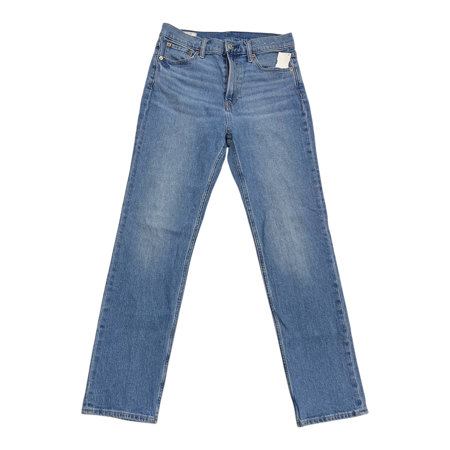 Jeans Straight By Gap In Blue Denim, Size:8