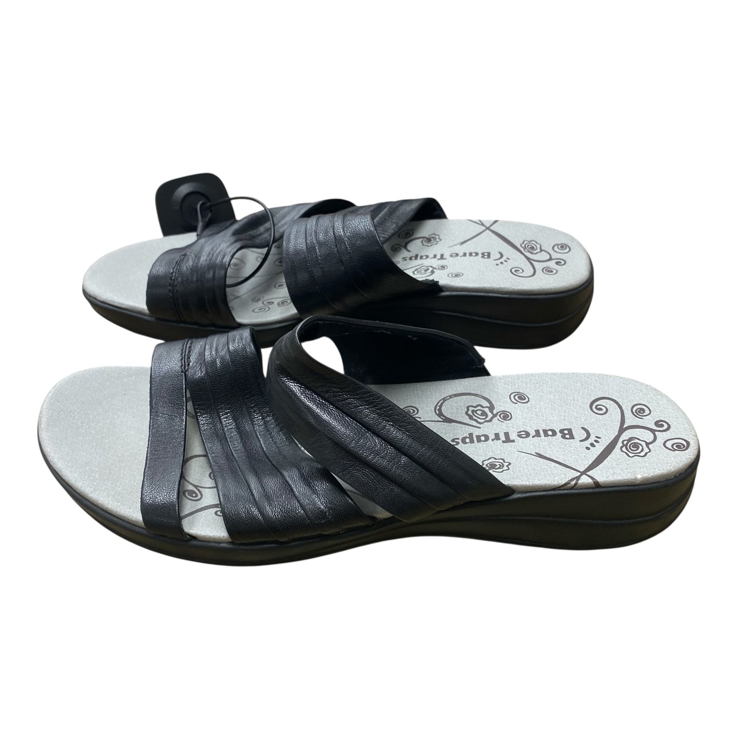 Sandals Flats By Bare Traps In Black, Size:6.5