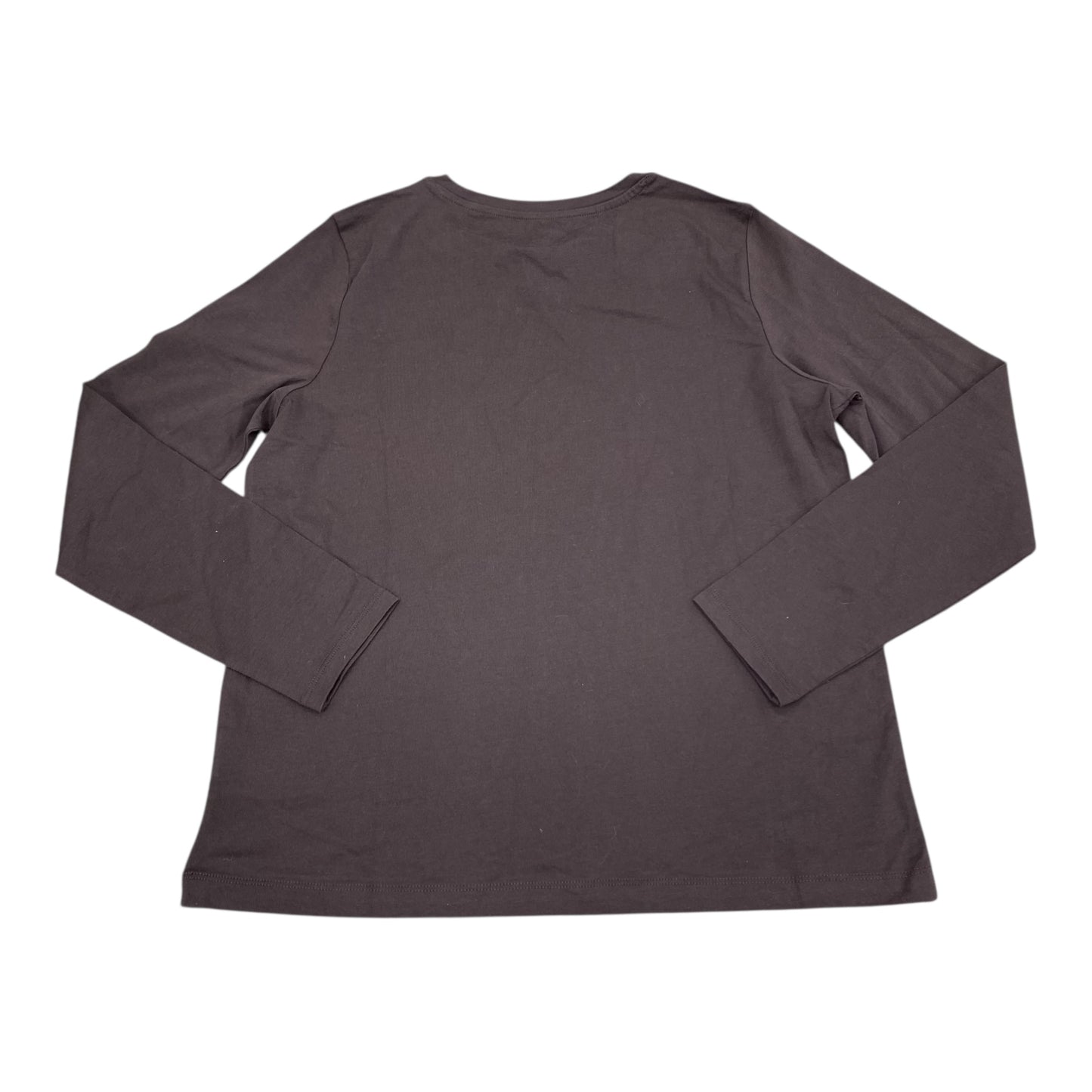 Top Ls Basic By Lands End In Brown, Size:S