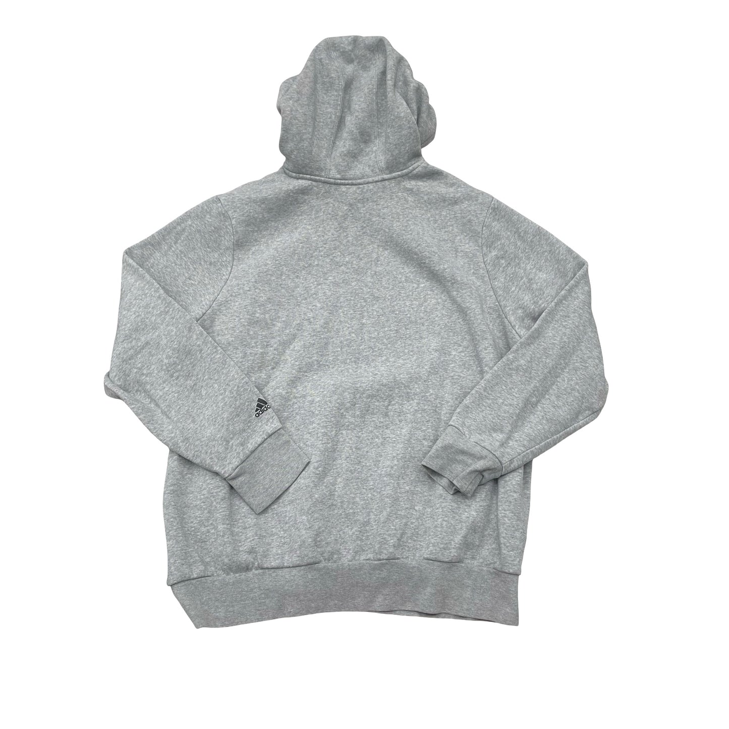 Athletic Sweatshirt Hoodie By Adidas In Grey, Size:2X