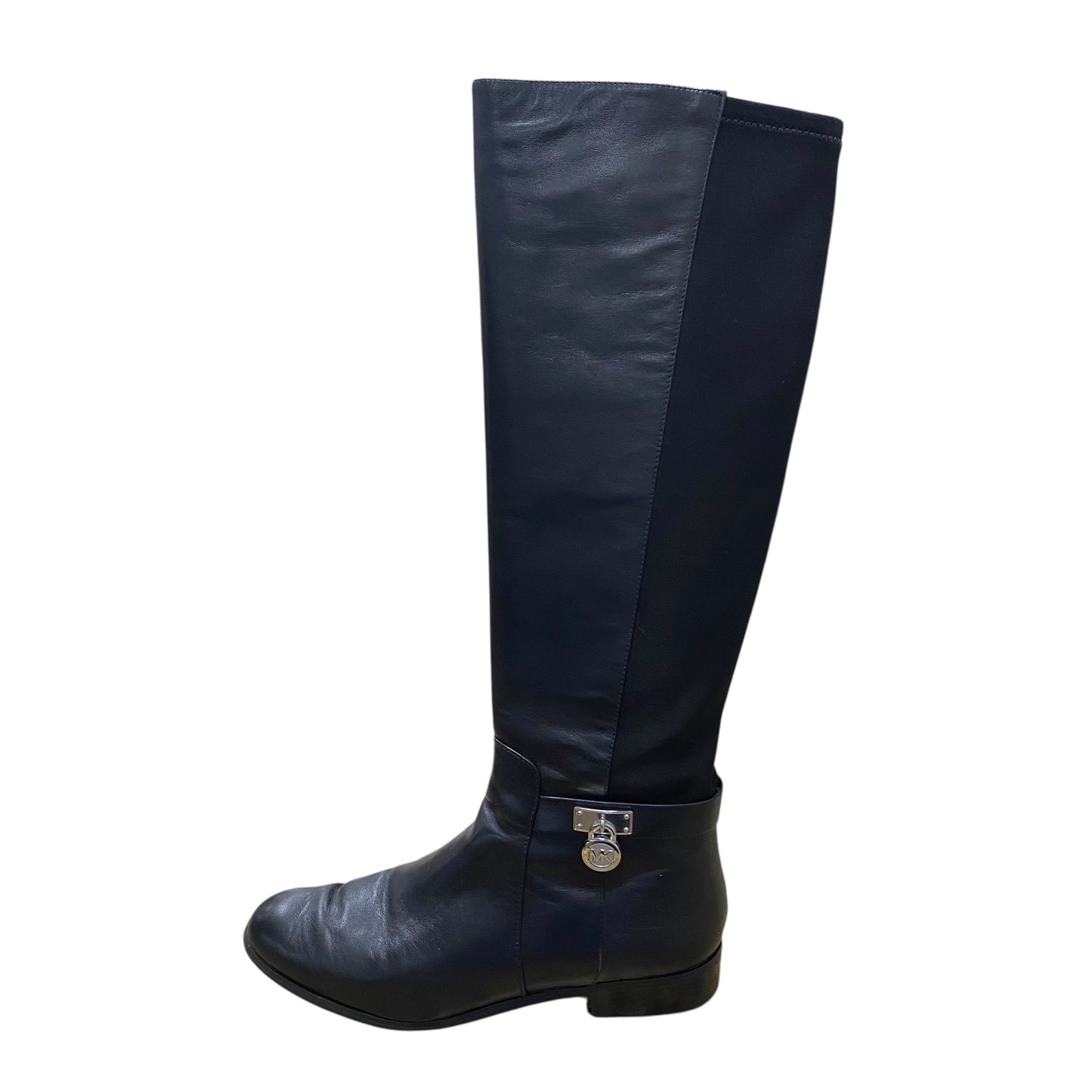 Boots Knee Flats By Michael By Michael Kors In Black, Size:6.5