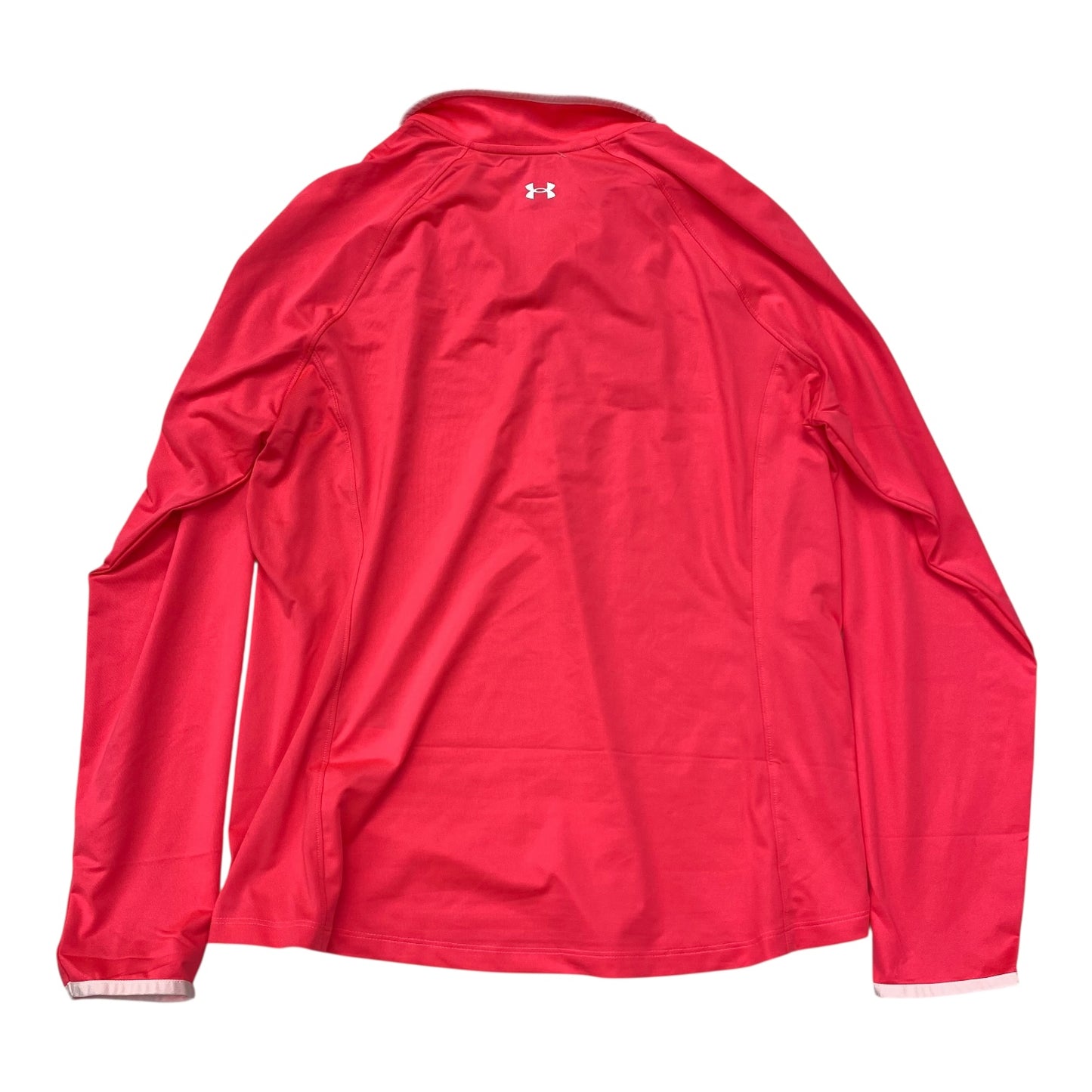 Athletic Top Ls Collar By Under Armour In Pink, Size:2X