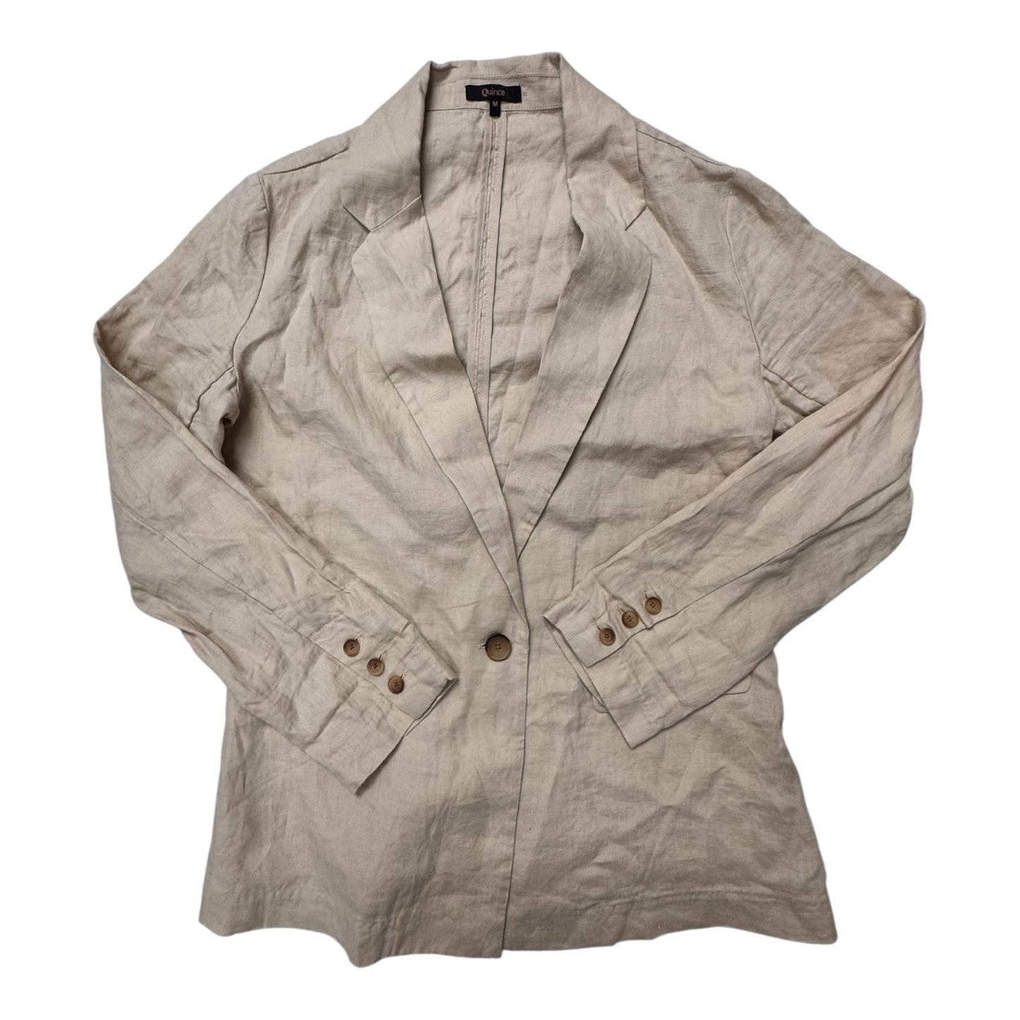 Blazer By QUINCE In Tan, Size:M
