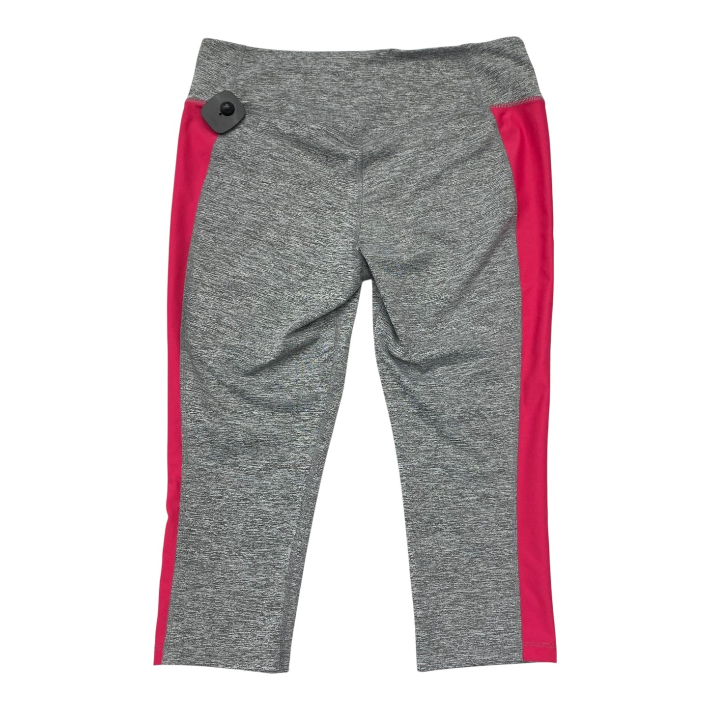 Athletic Capris By Nike In Grey & Pink, Size:Xl