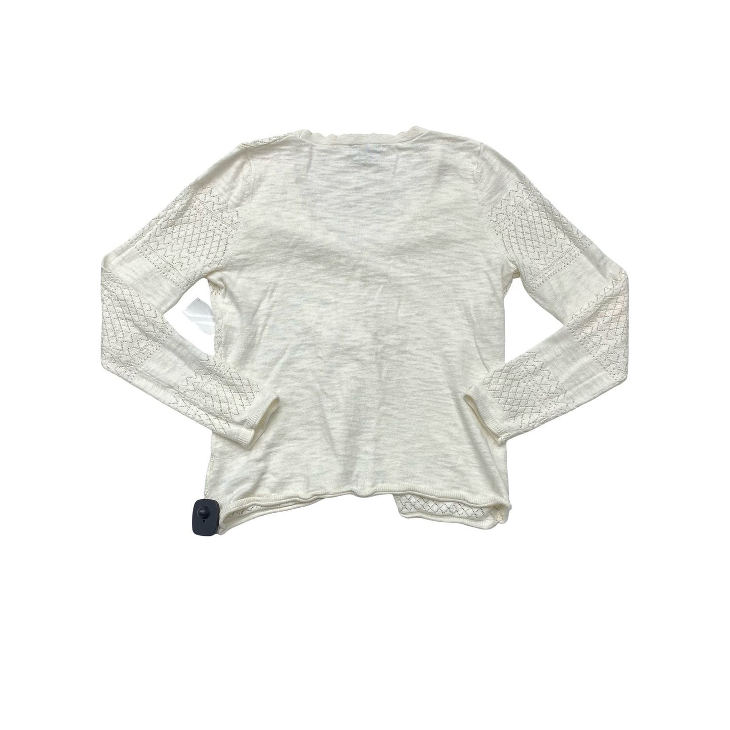 Sweater Cardigan Designer By Frye In Cream, Size:M