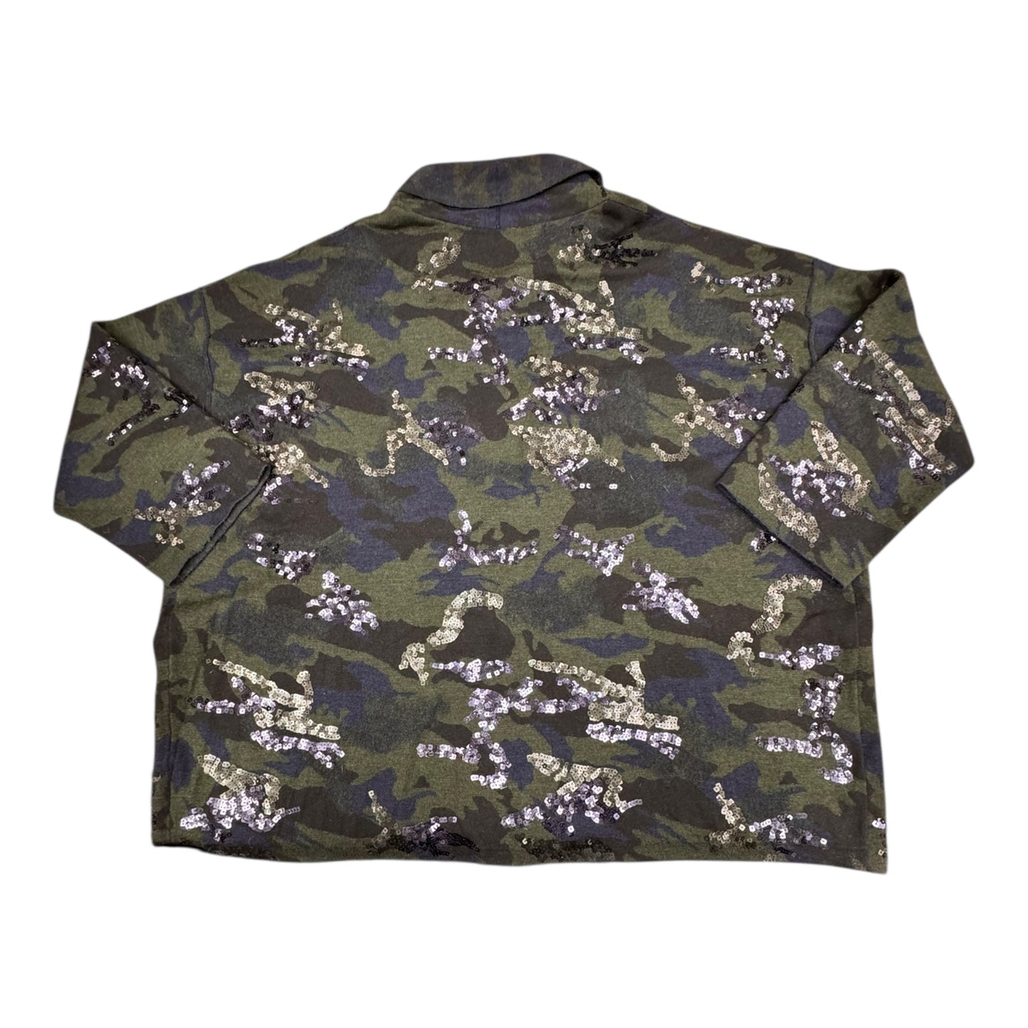 Sweater Cardigan Designer By Zadig And Voltaire In Camouflage Print, Size:M