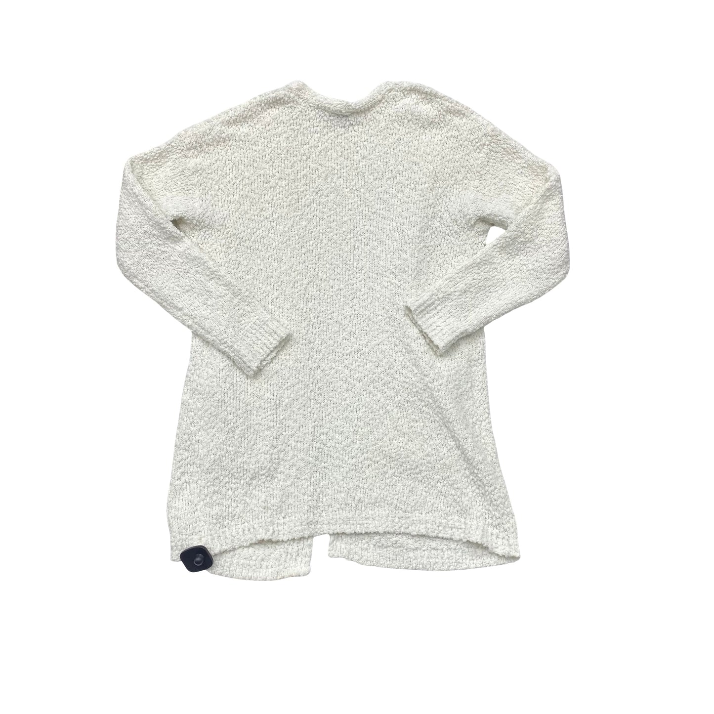 Sweater Cardigan By Bobeau In White, Size:Xl