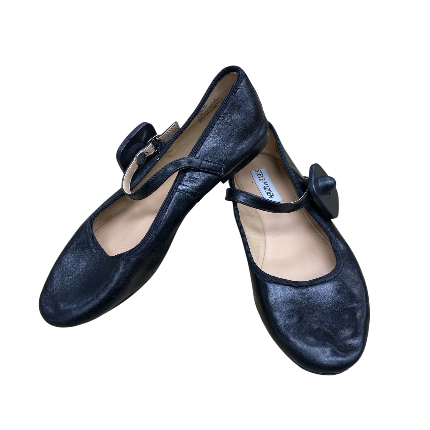 Shoes Flats By Steve Madden In Black, Size:7.5