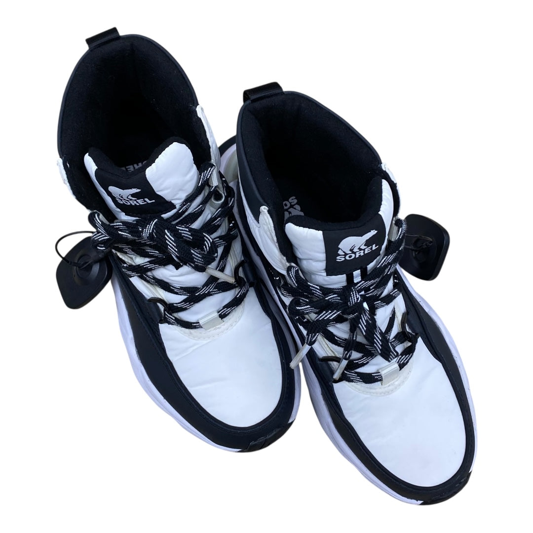 Boots Hiking By Sorel In Black & White, Size:7.5