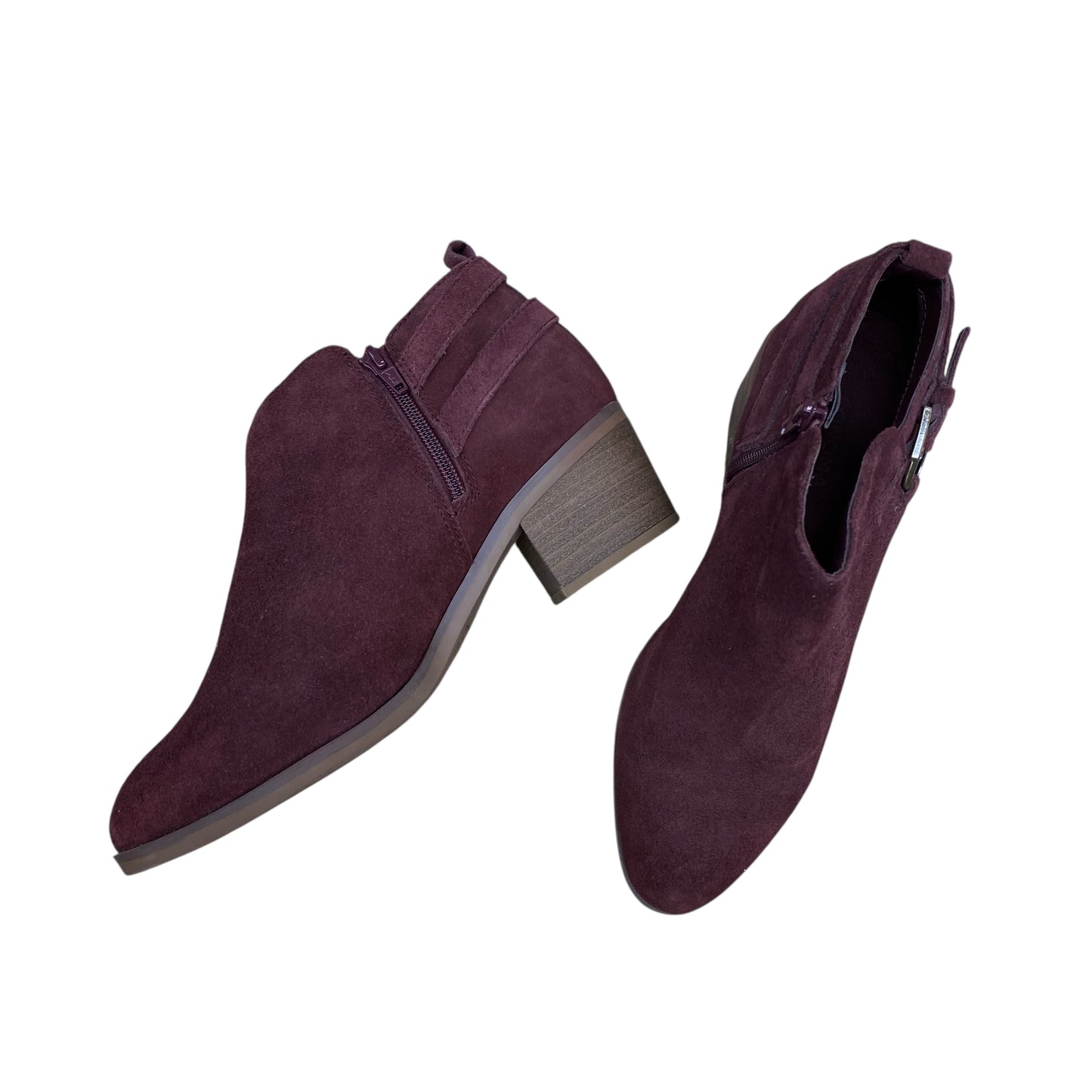 Boots Ankle Heels By Sonoma In Maroon, Size:8.5
