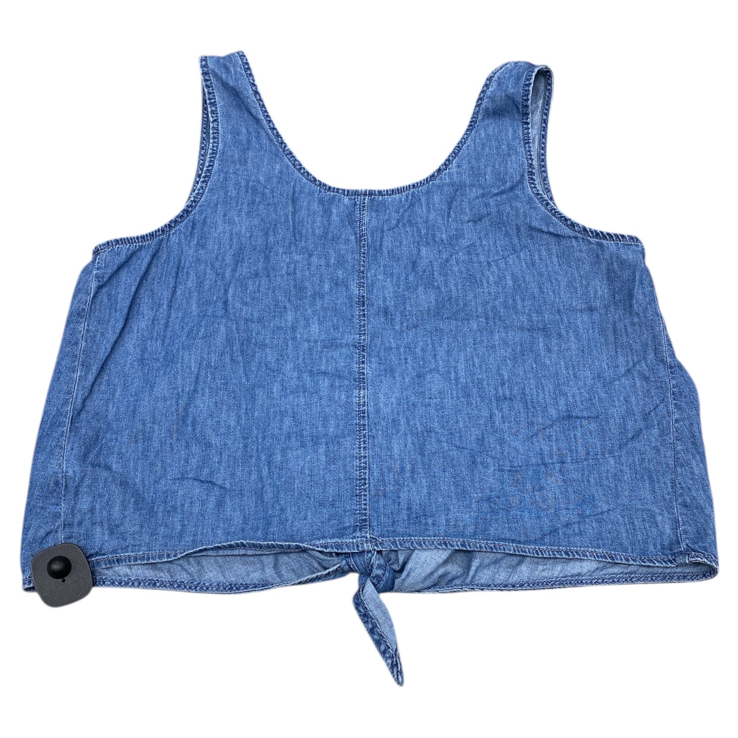 Top Sleeveless By Gap In Blue Denim, Size:L
