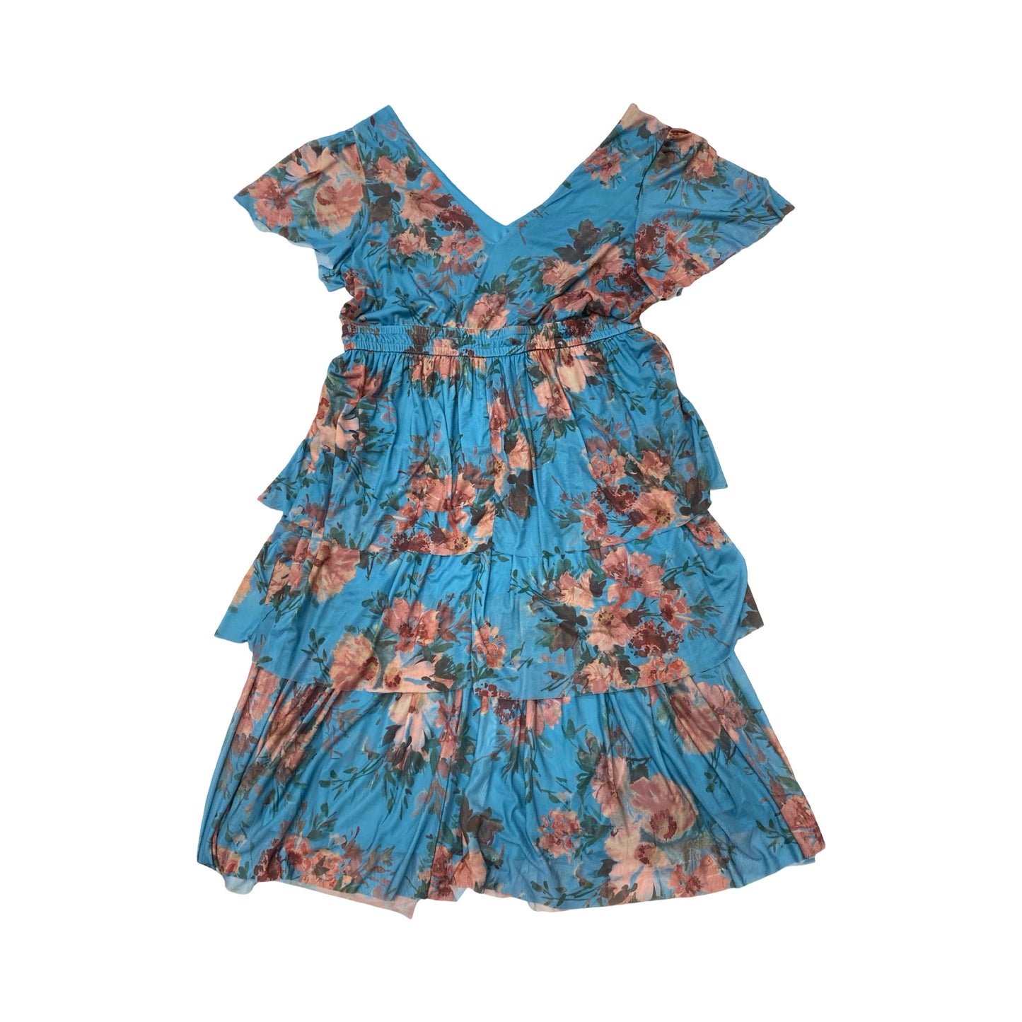 Dress Casual Midi By Maurices In Floral Print, Size:L
