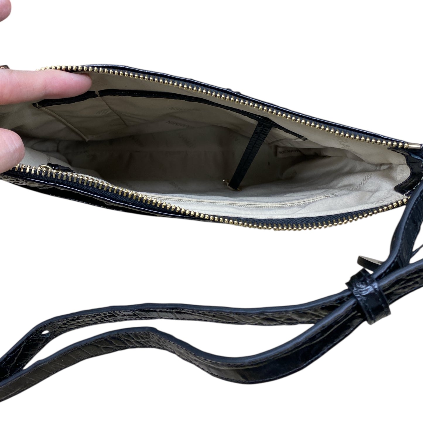 Handbag Designer By Brahmin In Black, Size:Medium