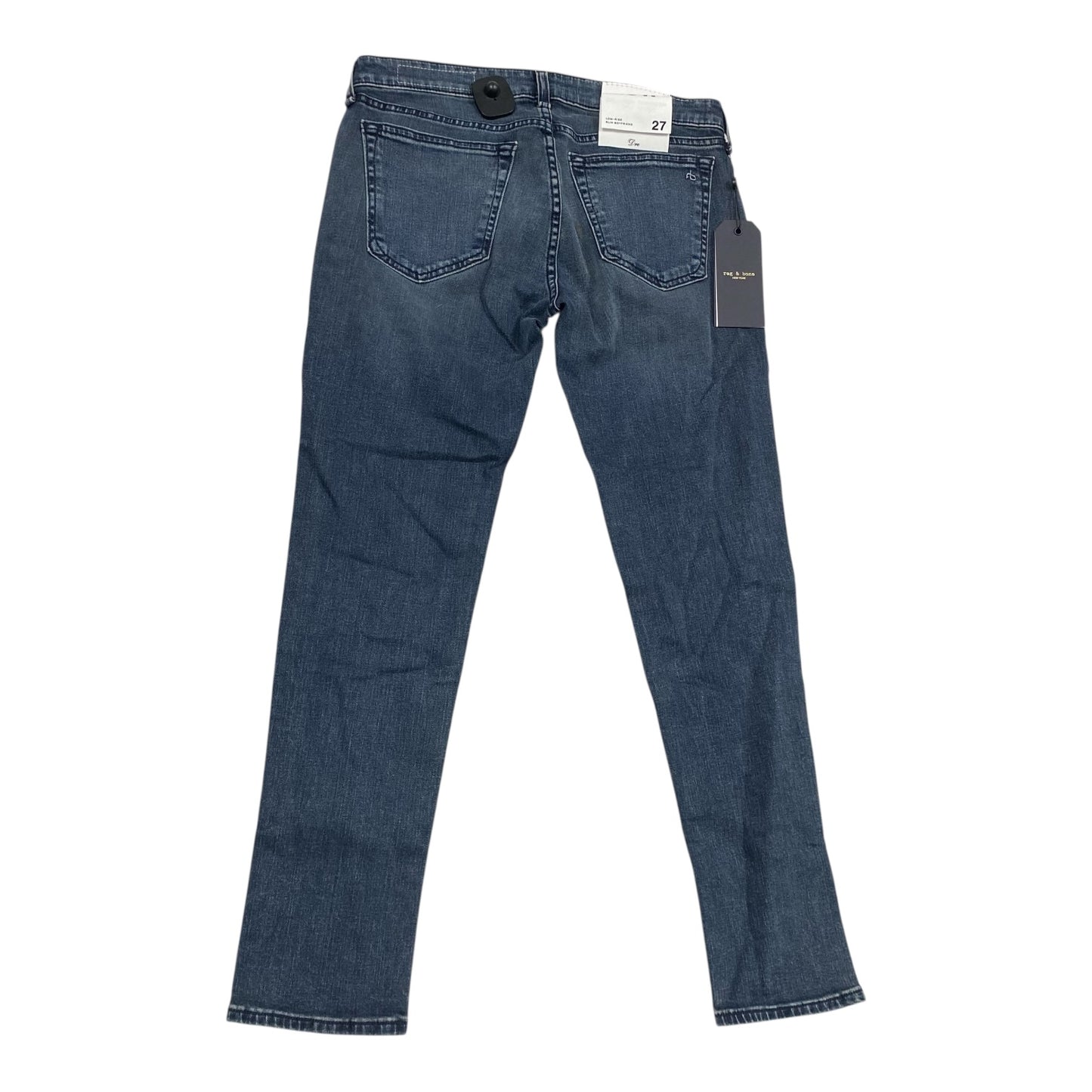 Jeans Wide Leg By Rag & Bones Jeans In Blue Denim, Size:4