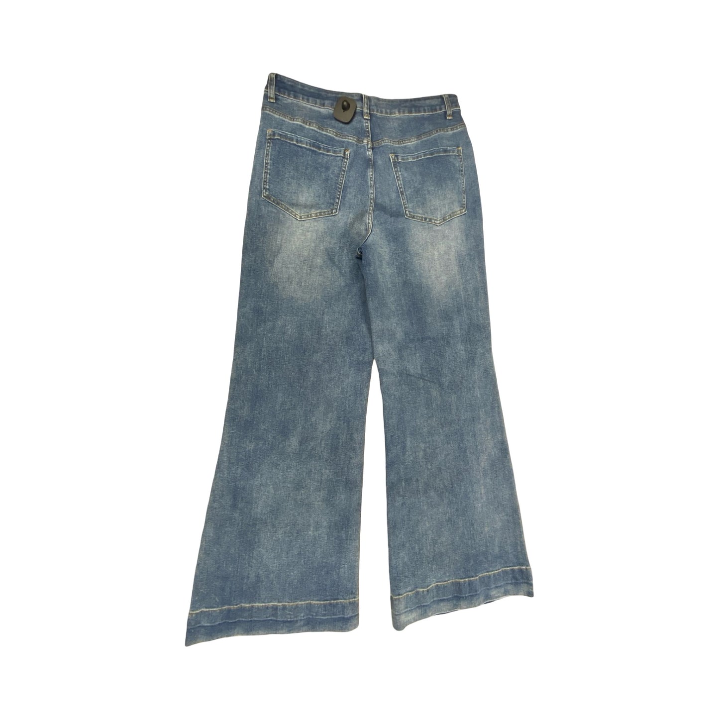 Jeans Wide Leg By Commense In Blue Denim, Size:Xl