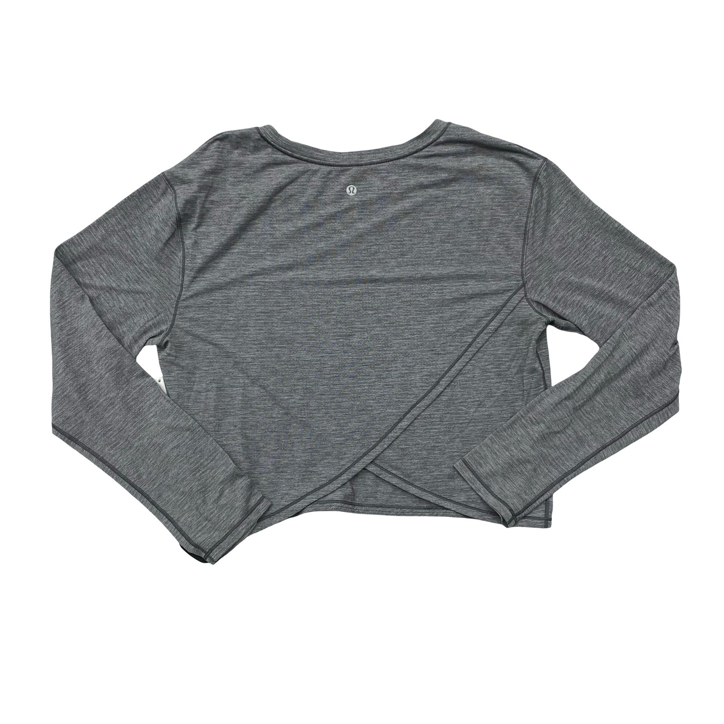 Athletic Top Ls Crewneck By Lululemon In Grey, Size:M