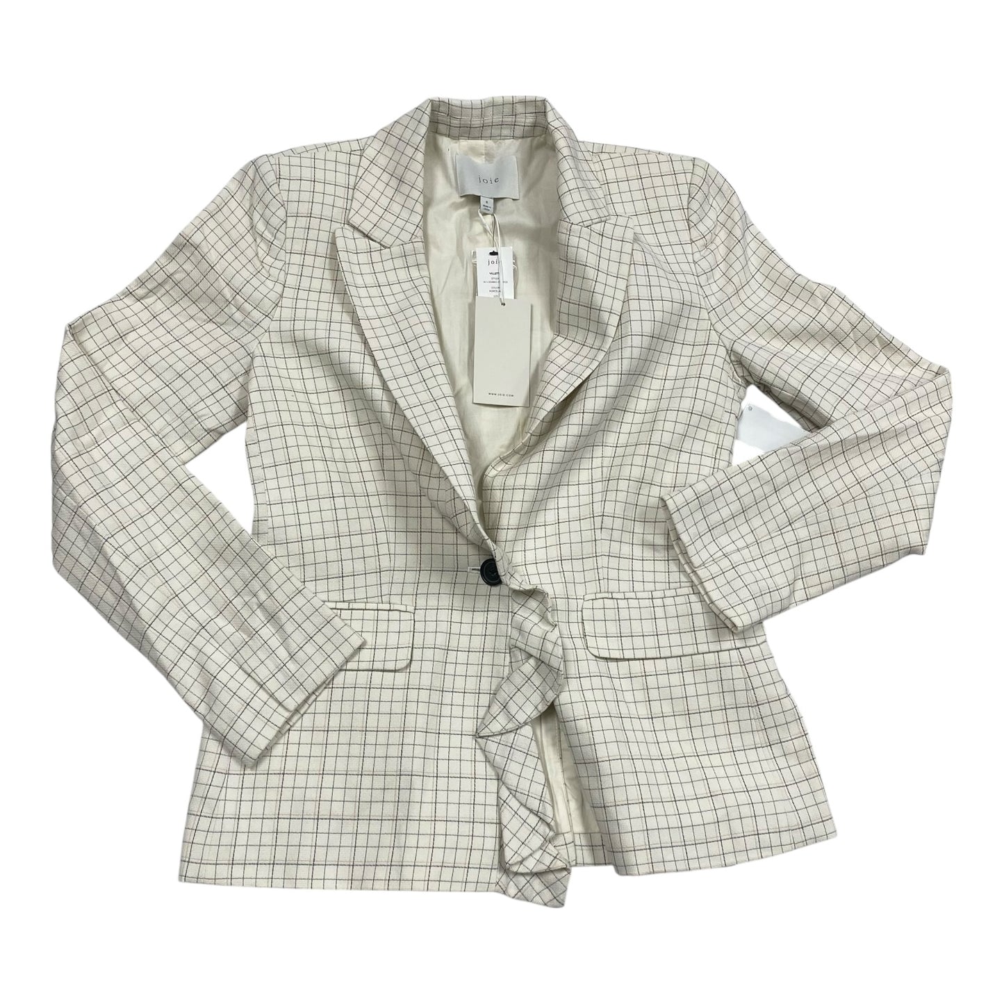 Blazer By Joie In Plaid Pattern, Size:S