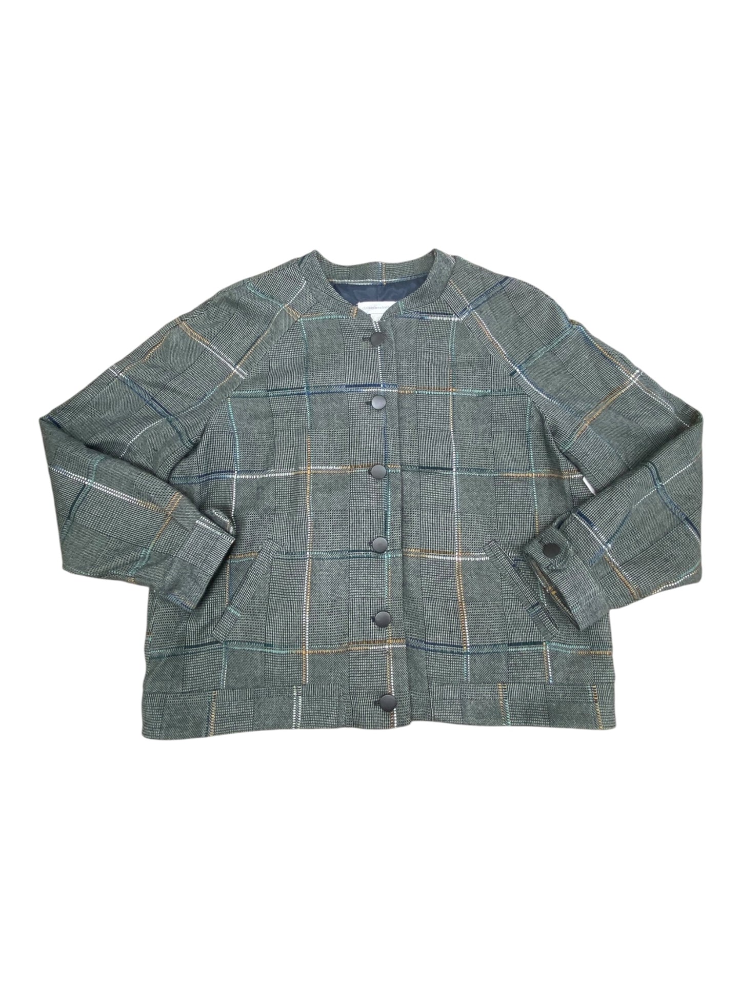 Jacket Other By Christopher And Banks In Plaid Pattern, Size:L