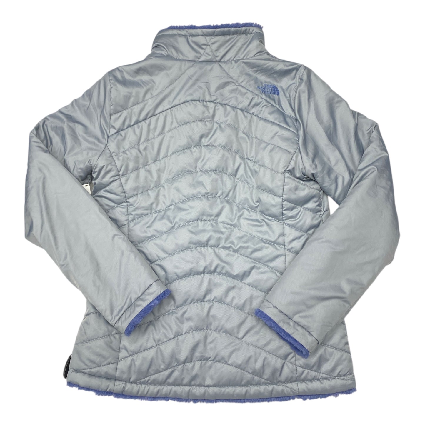 Jacket Faux Fur & Sherpa By The North Face In Grey & Purple, Size:M